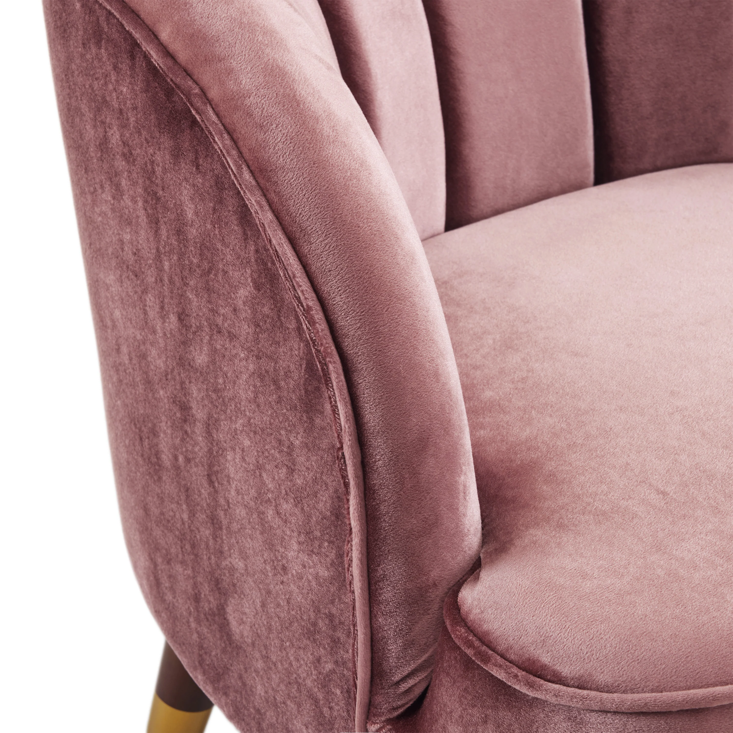 Veneras Velvet Barrel Club Chair - furnishings