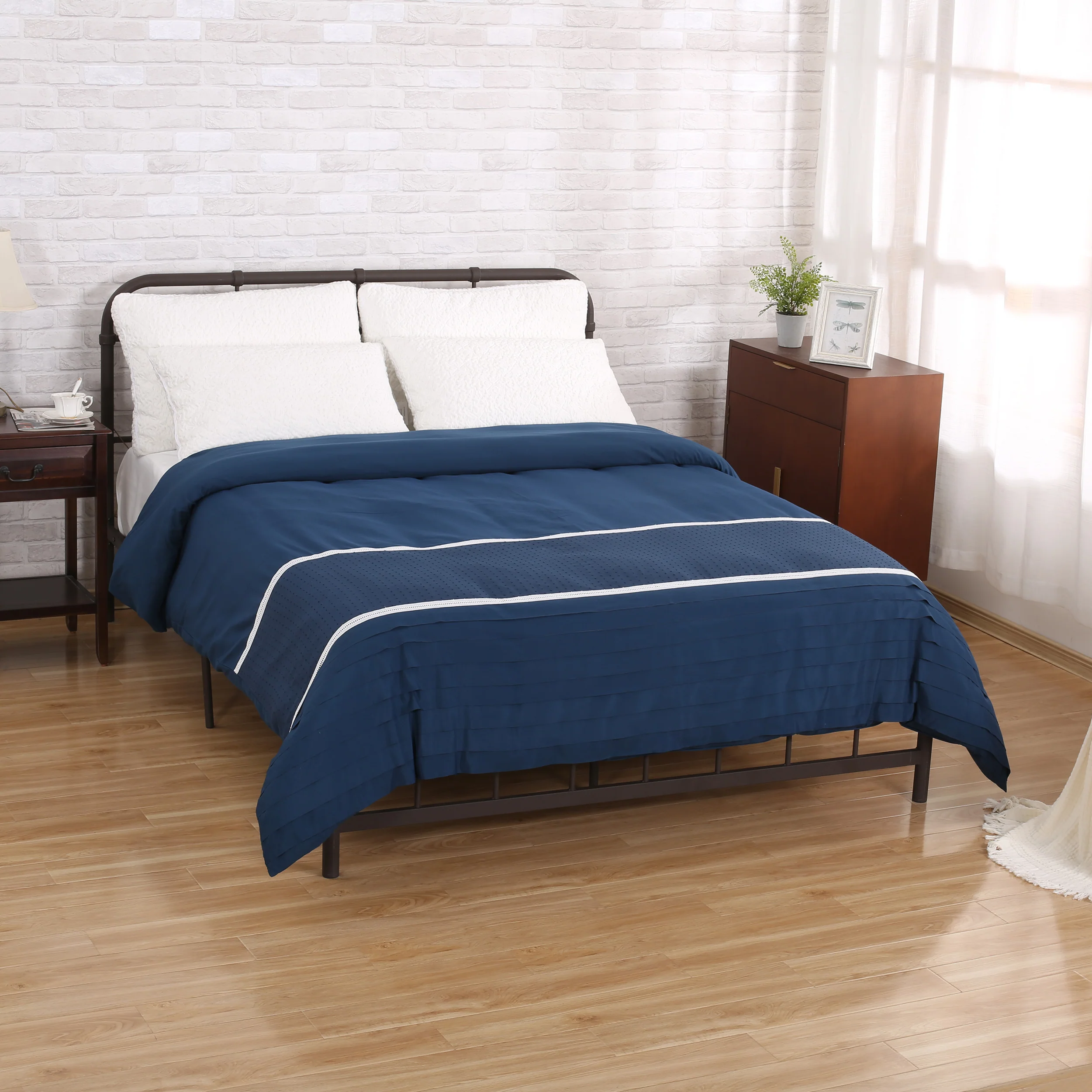 Louise Queen Size Fabric Duvet Cover - furnishings