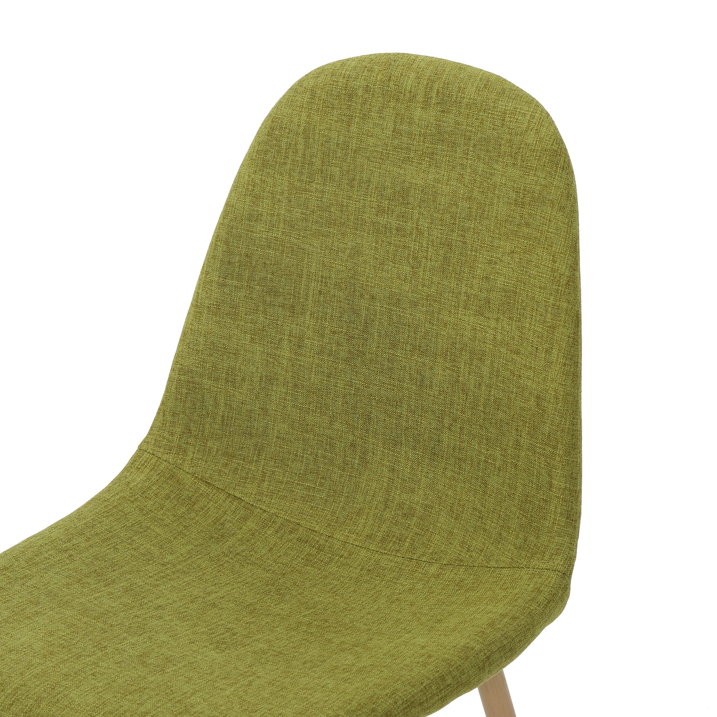 Resta Mid Century Fabric Dining Chairs with Wood Finished Metal Legs (Set of 2) - furnishings