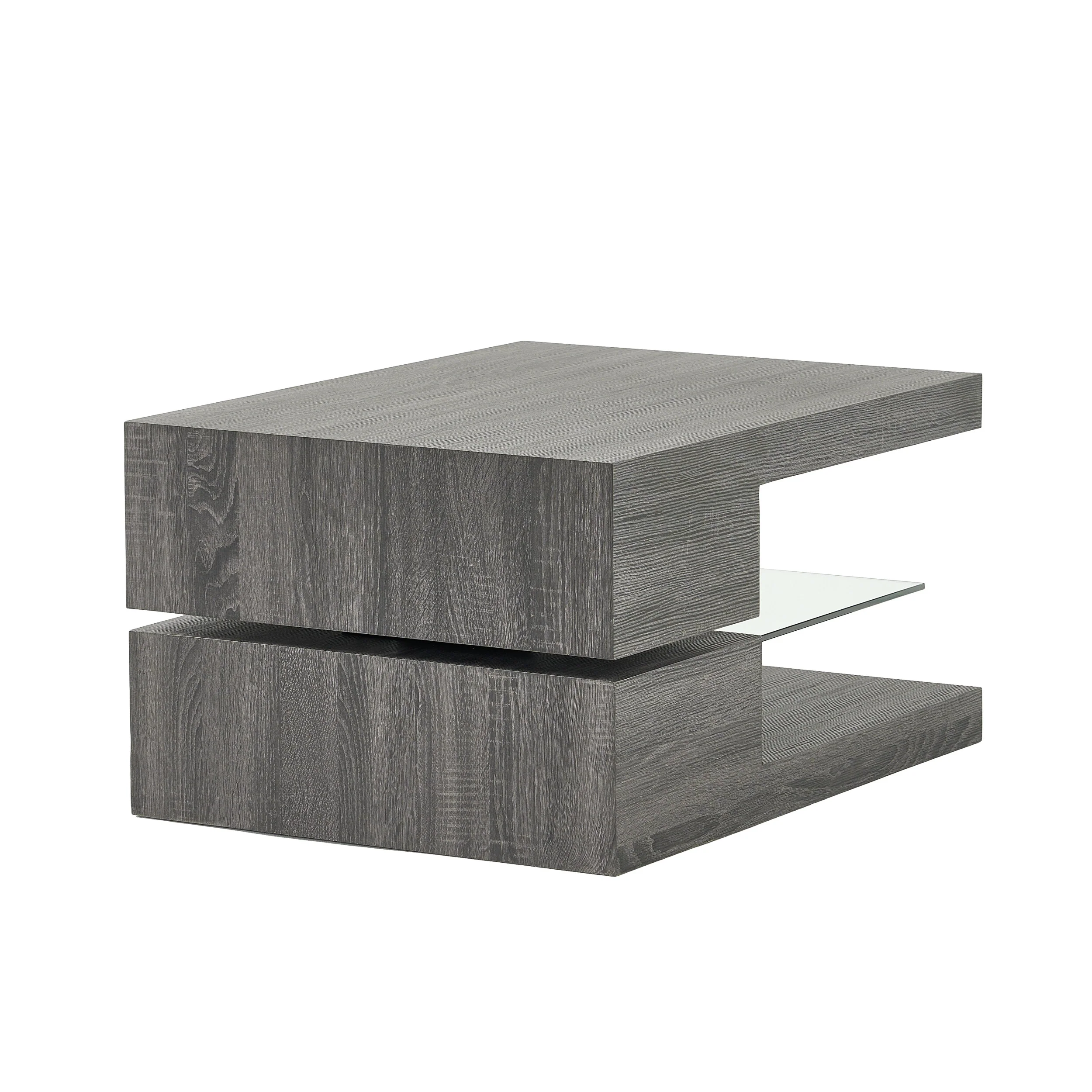 Bushwick Rectangular Rotating Wood Coffee Table - furnishings