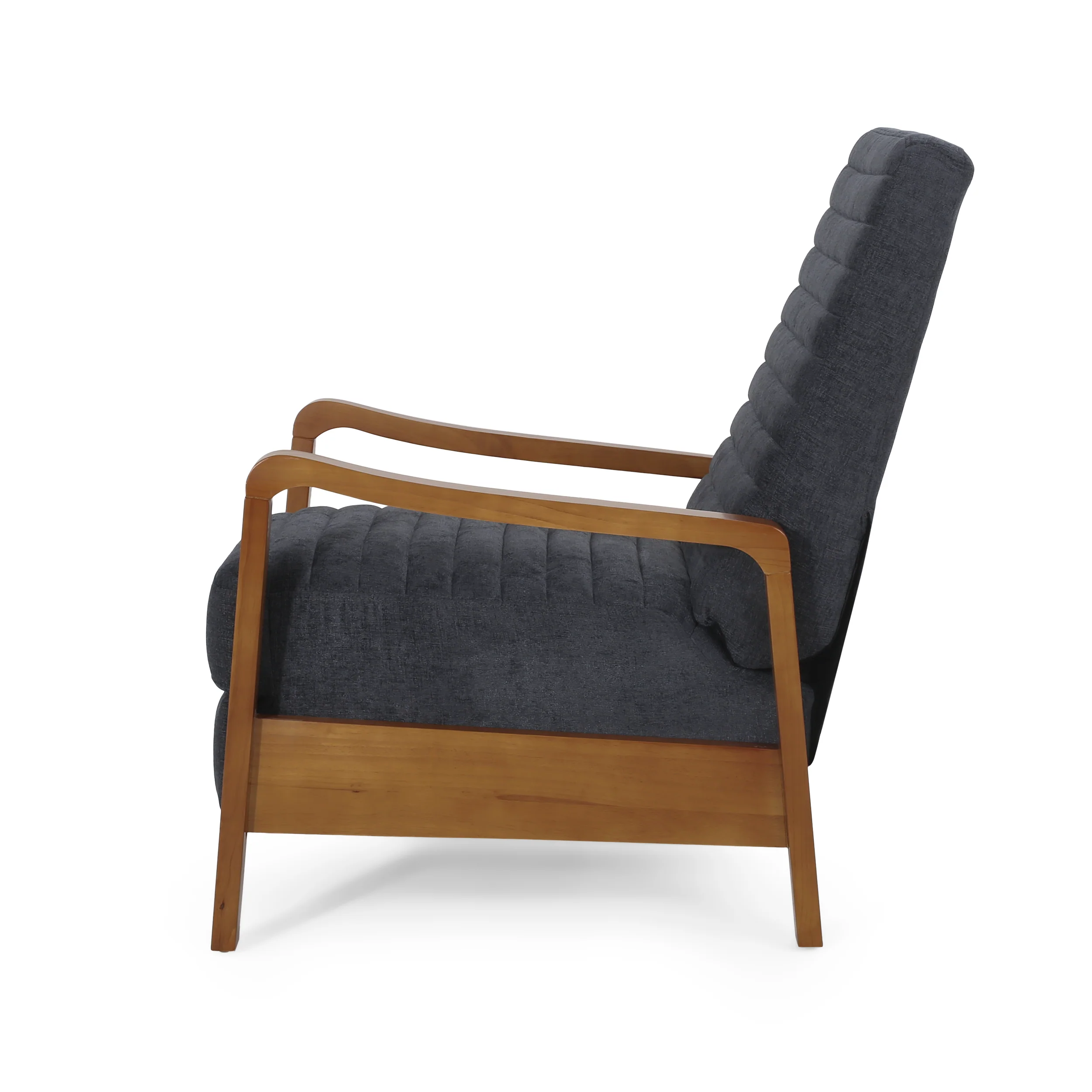 Neihart Contemporary Fabric Channel Stitch Pushback Recliner - furnishings