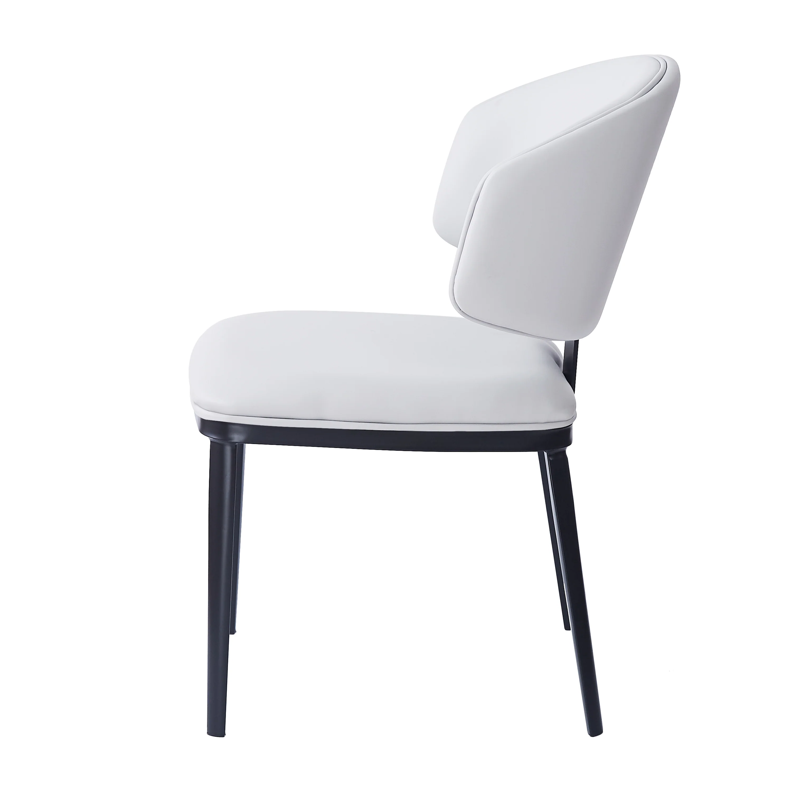 Lunare Modern PU Leather Upholstered Dining Chairs, Set of 2 - furnishings