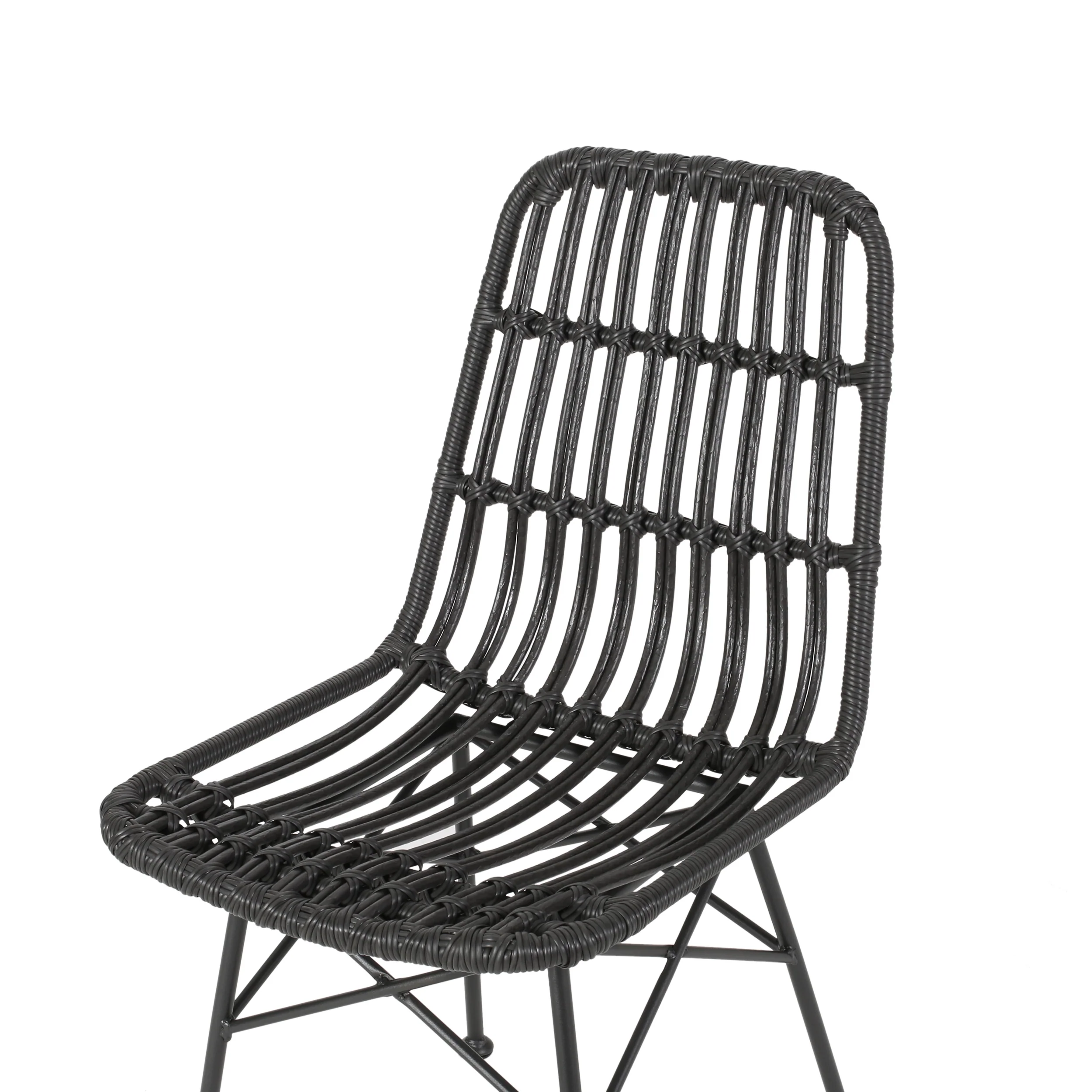 Silverdew Indoor Wicker Dining Chairs (Set of 2) - furnishings
