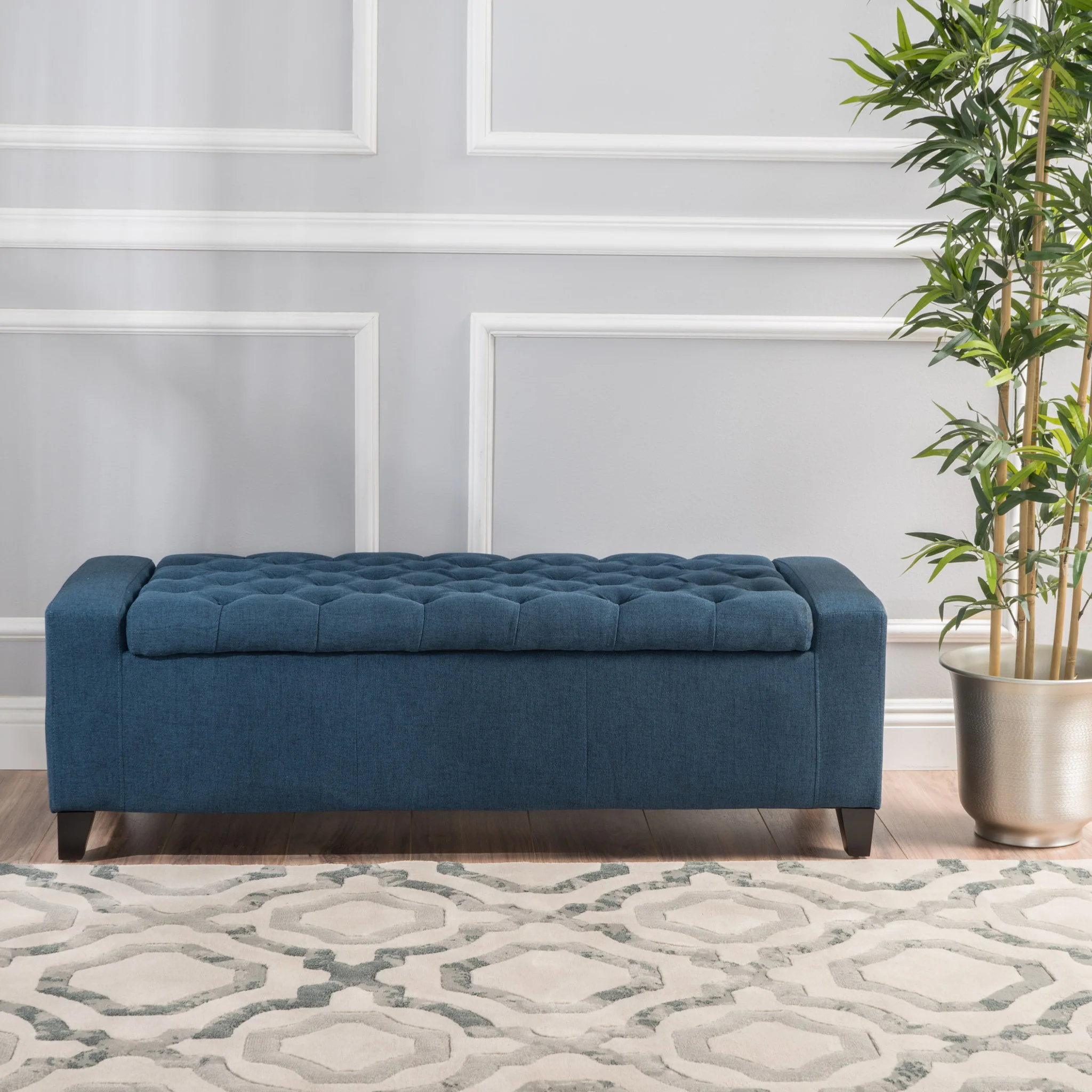 Seattle Tufted Storage Ottoman Bench - furnishings