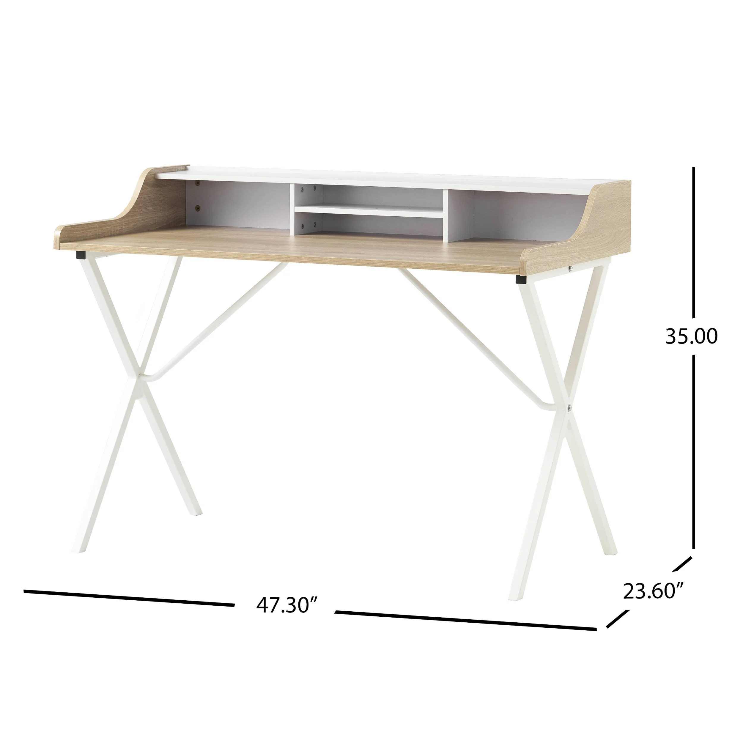 Alexandria Modern Faux Wood Computer Desk - furnishings