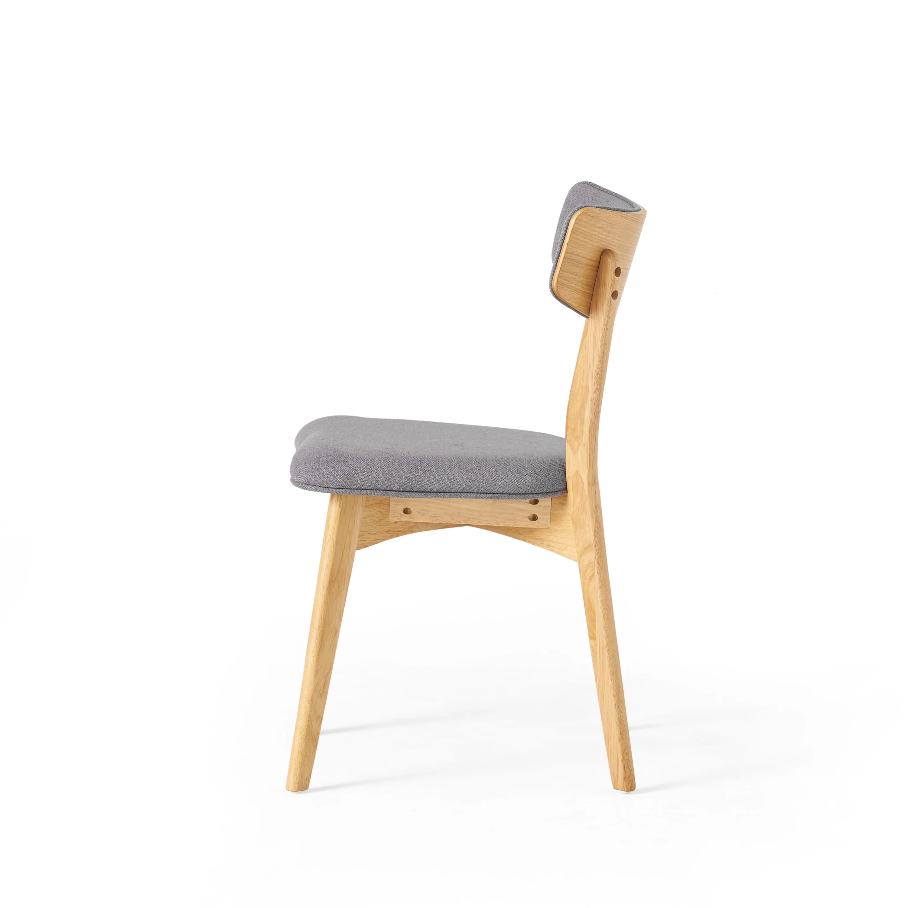 Wrene Mid-Century Walnut Finished Frame Dining Chairs, Set of 4 - furnishings