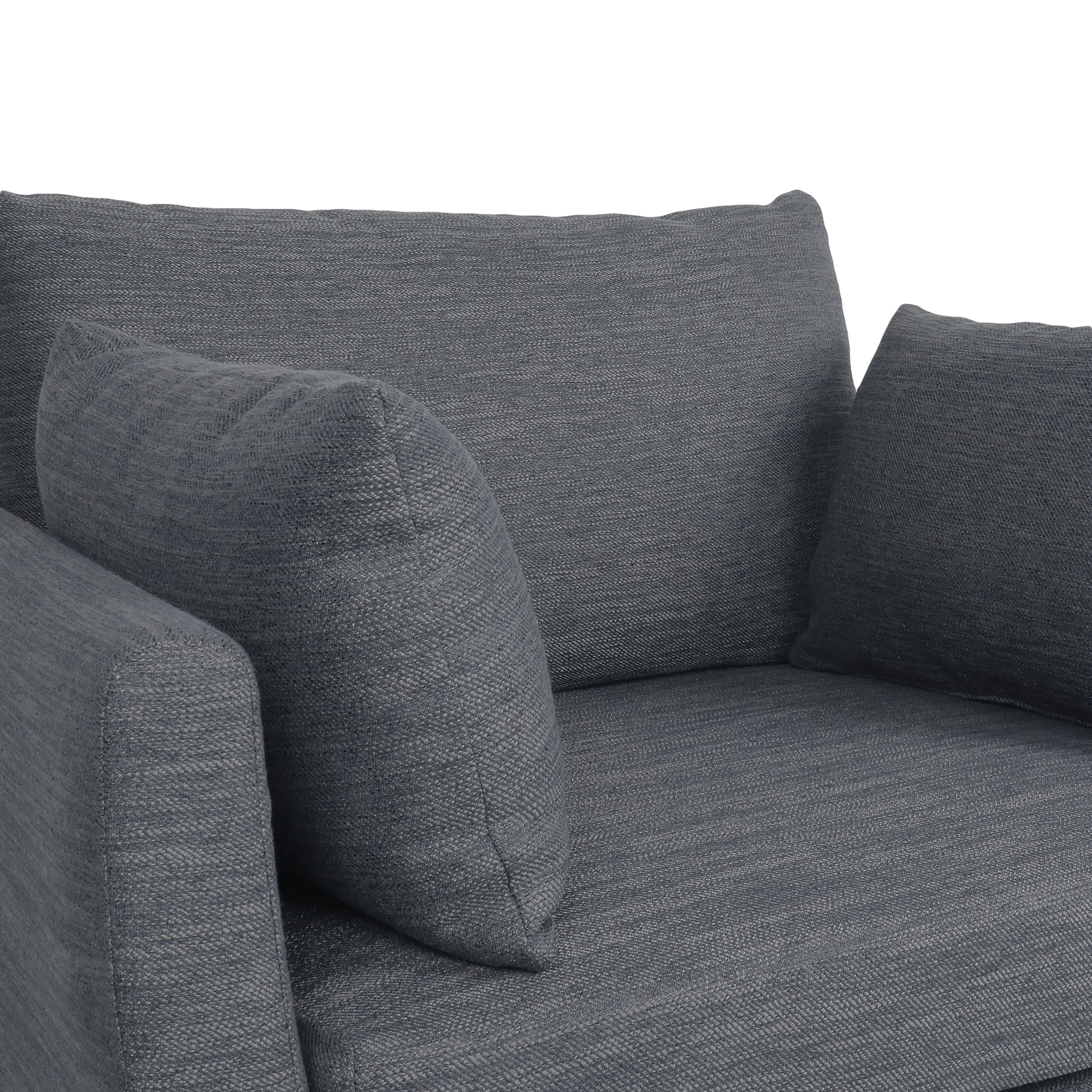 Viewland Contemporary Fabric Upholstered Club Chair with Accent Pillows - furnishings