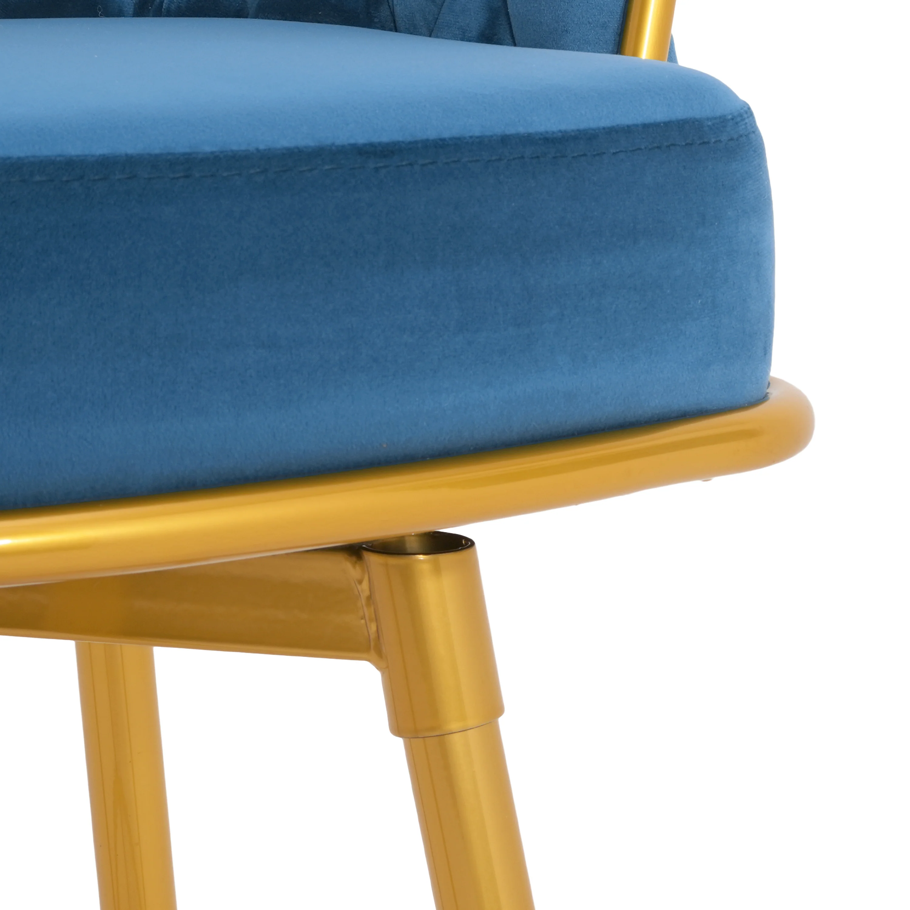 Flufy Modern Rubberwood Upholstered Dining Chairs - furnishings