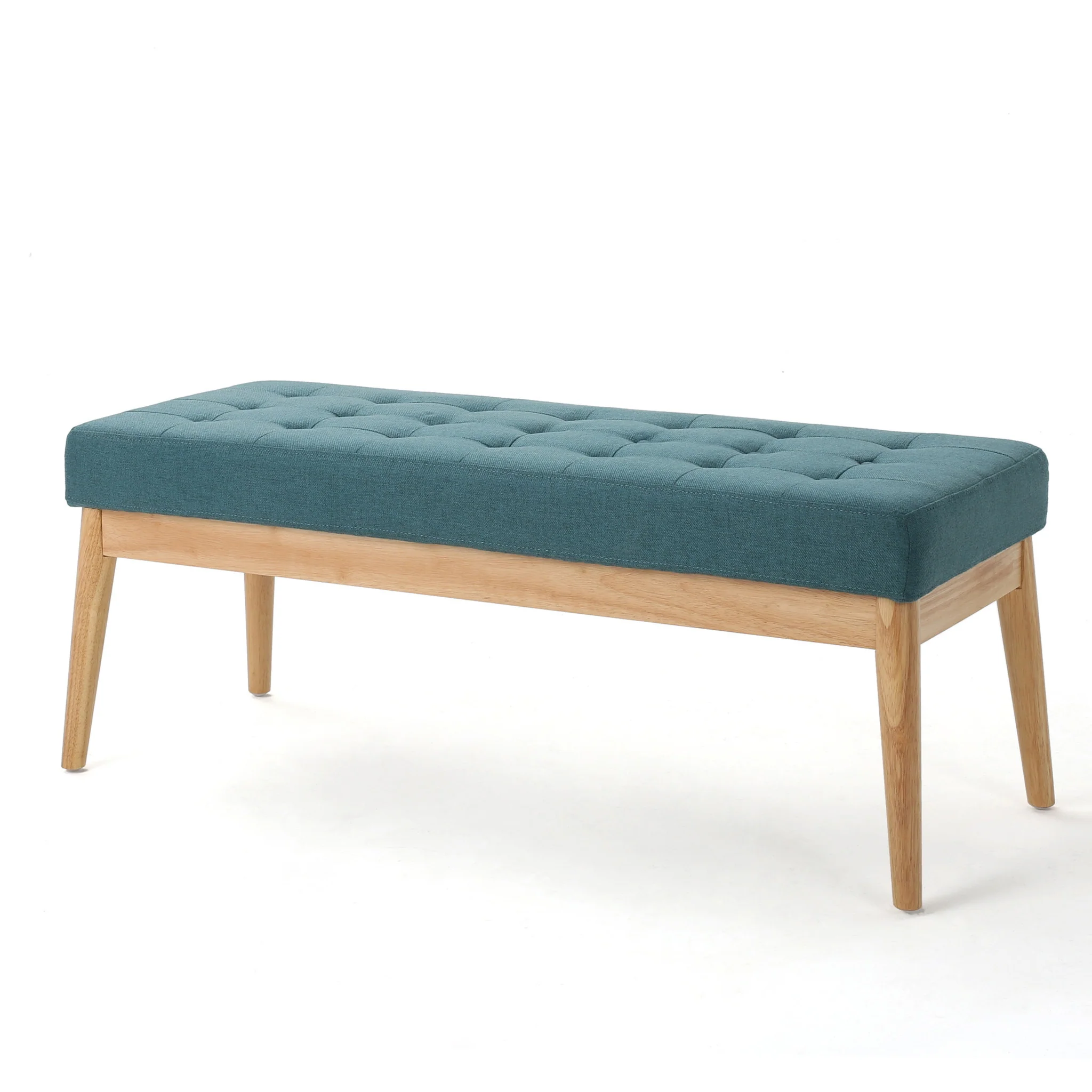 Anglo Modern Mid-Century Fabric Bench - furnishings
