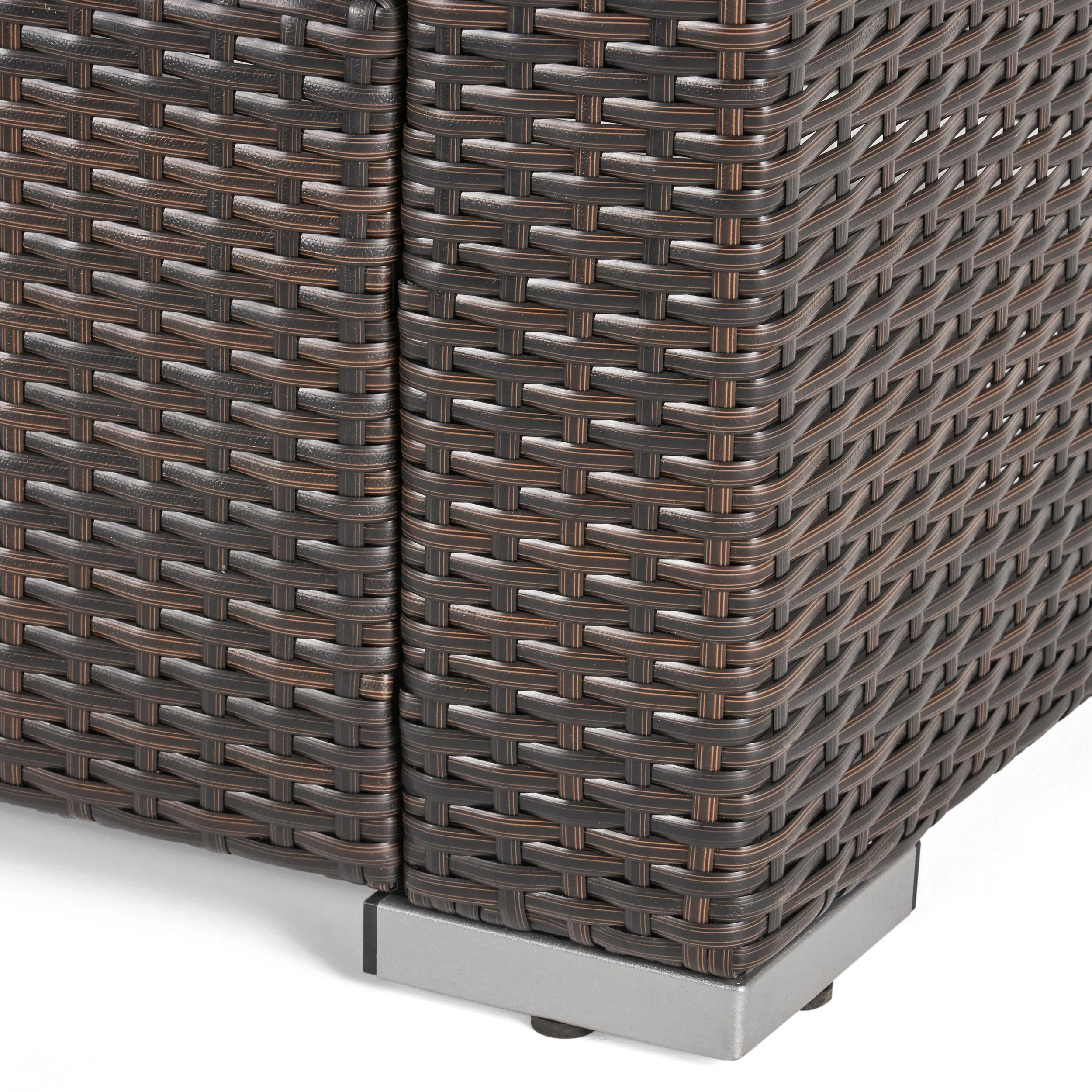 Avianna Outdoor Wicker 4 Seater Chat Set with Cushions - furnishings