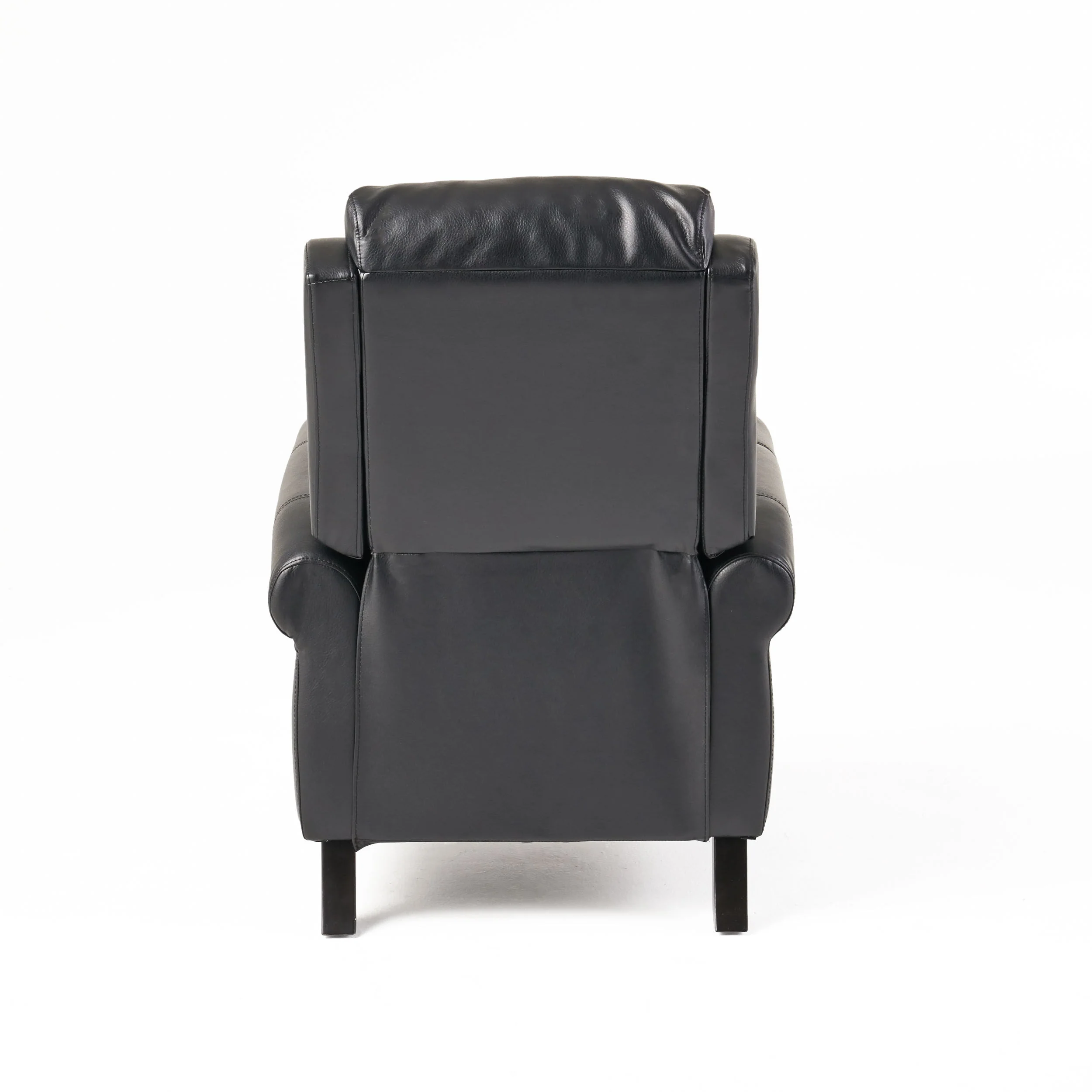 Lloyd Black Leather Recliner Club Chair - furnishings
