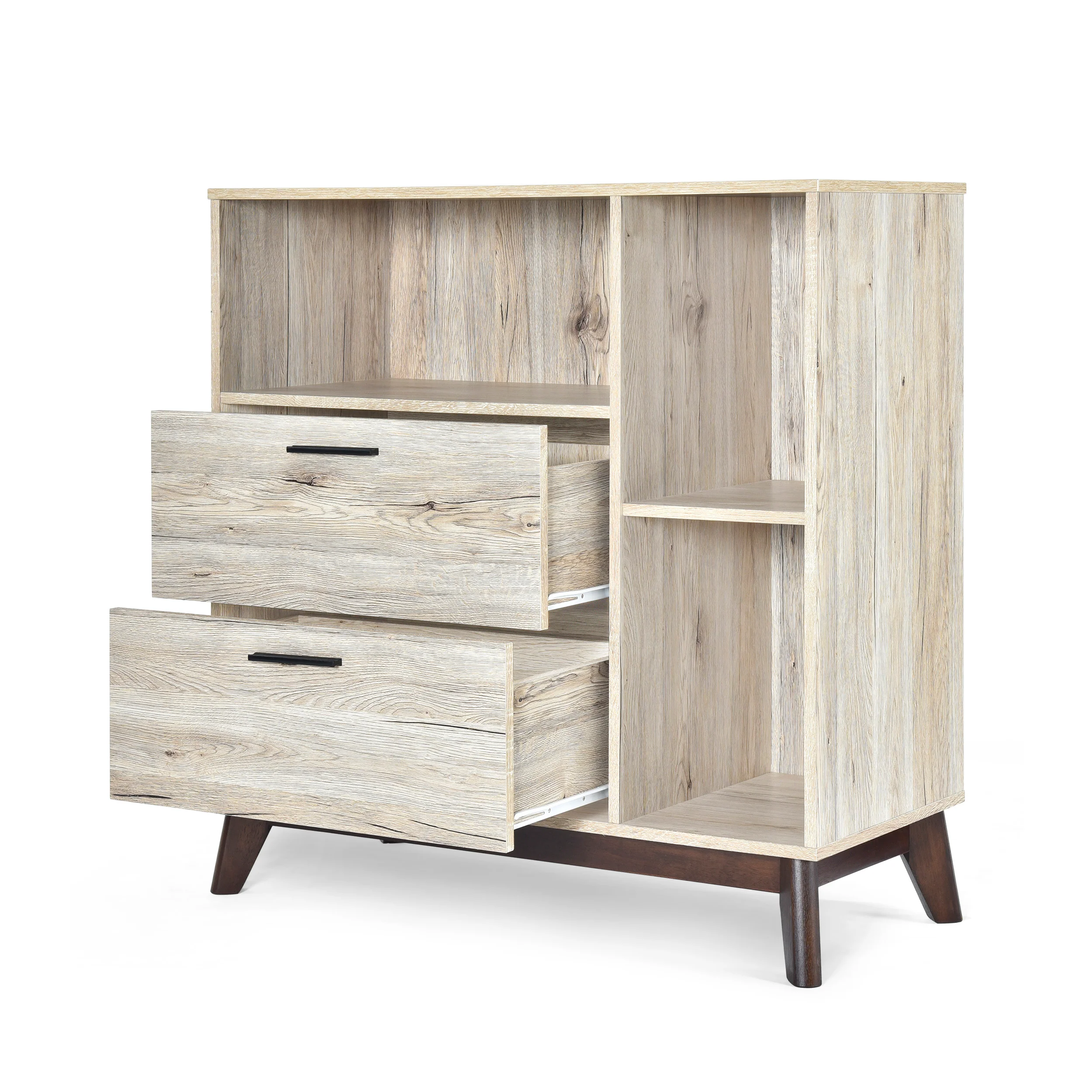 Deschutes Mid-Century Modern 2 Drawer Cabinet - furnishings