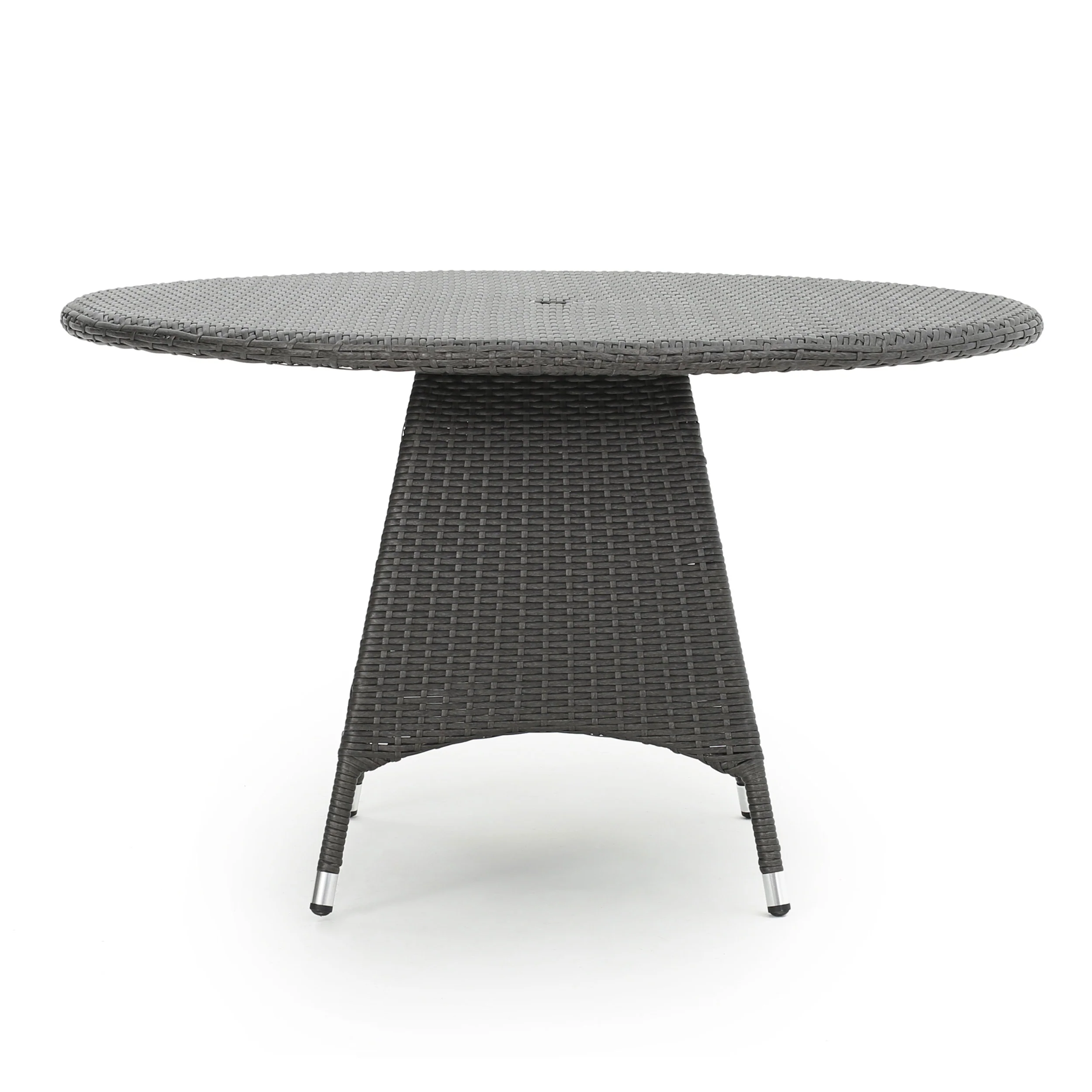 Howard Outdoor 5 Piece Grey Wicker Dining Set - furnishings