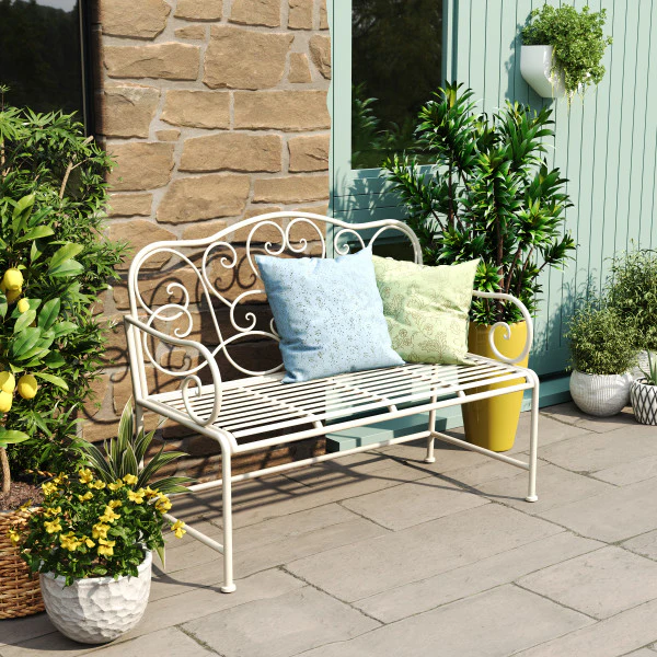Isoldee Outdoor Patio Garden Bench - furnishings