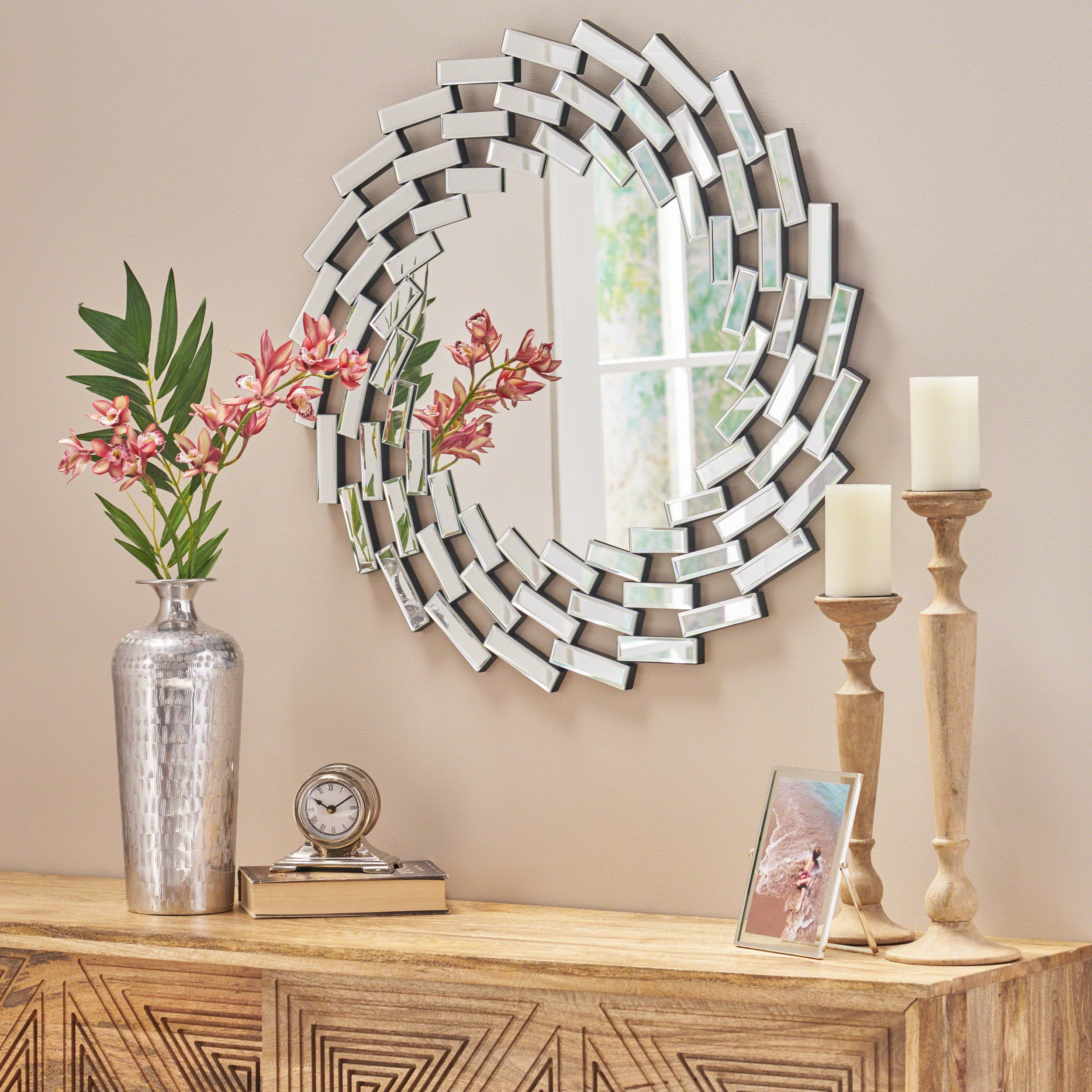 Gina Glam Wall Mirror - furnishings