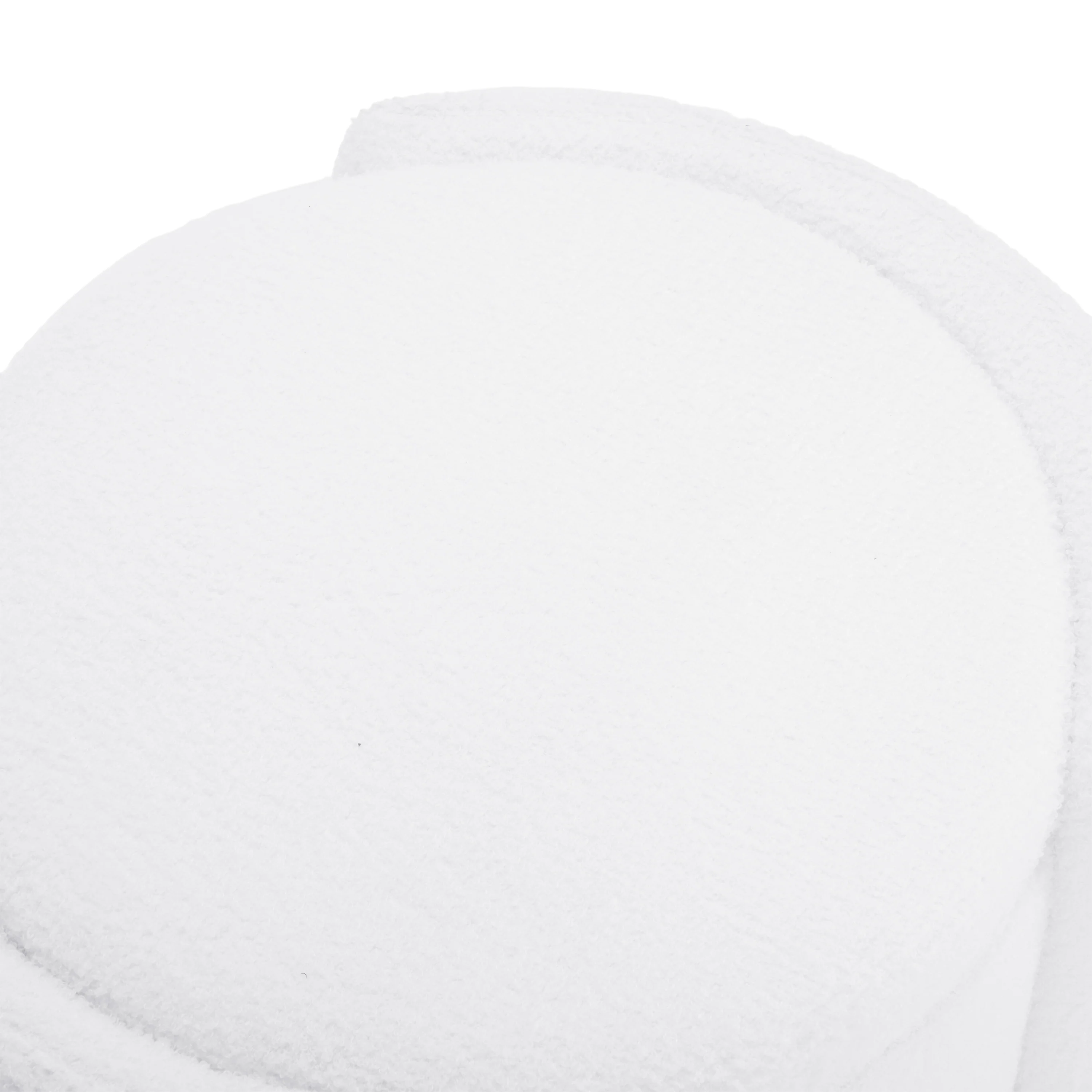 Cozy Lamb Fleece Oval Storage Ottoman Footstool Bench - furnishings