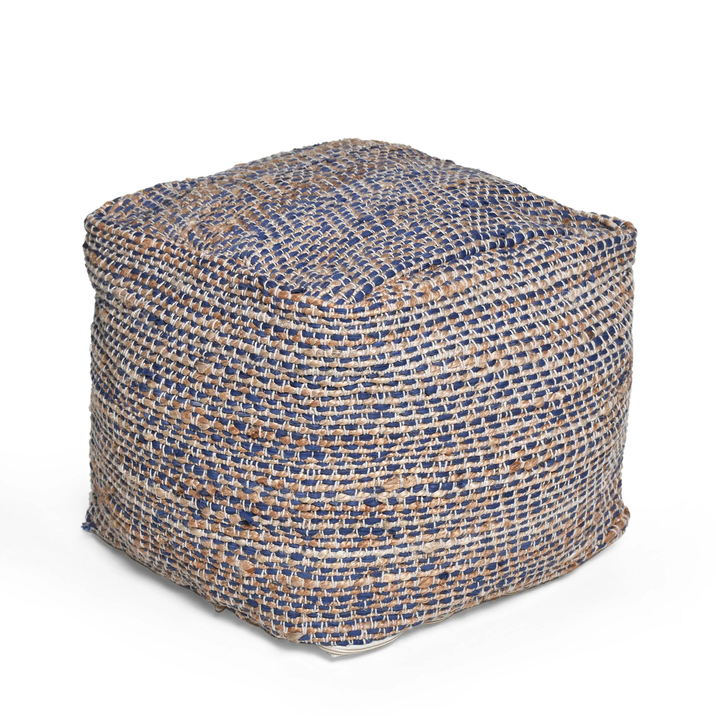 Maja Boho Handcrafted Fabric Pouf - furnishings