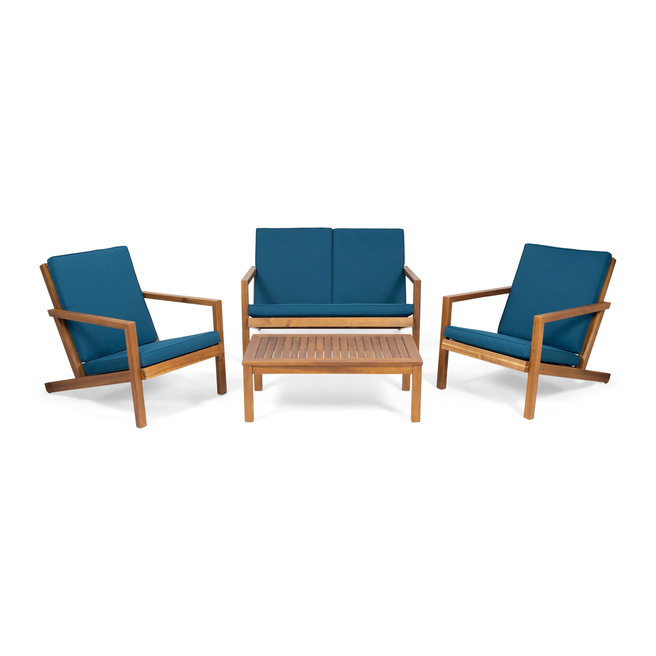 Camryn Outdoor 4 Seater Chat Set with Cushions - furnishings