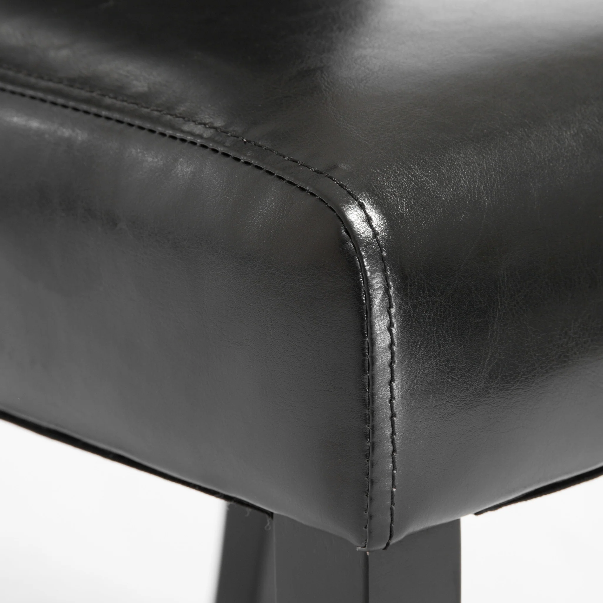 Percival T-Stitch Bonded Leather Dining Chairs (Set of 2) - furnishings