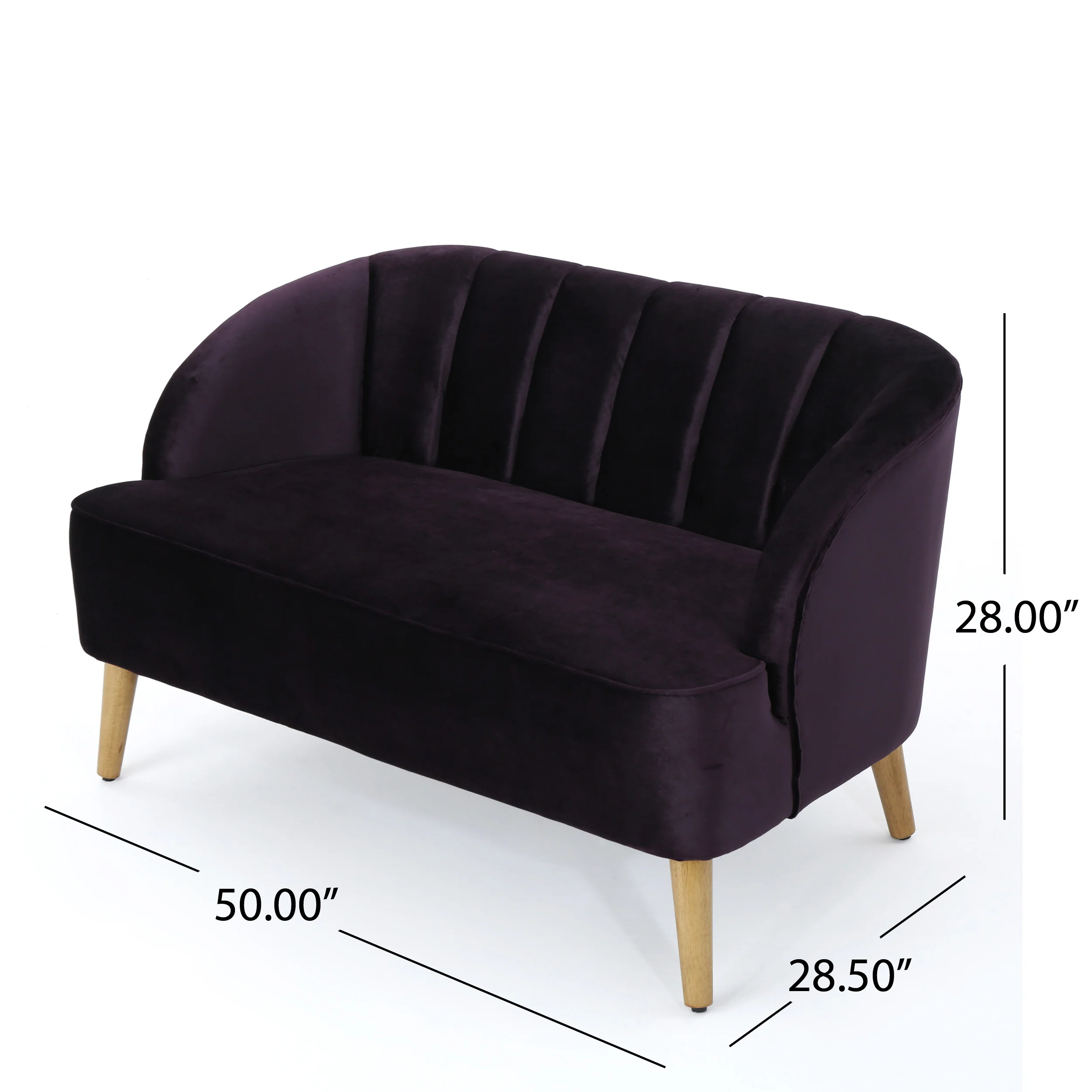 Scarlett Velvet 3-Piece Velvet Chairs & Couch Living Room Set - furnishings