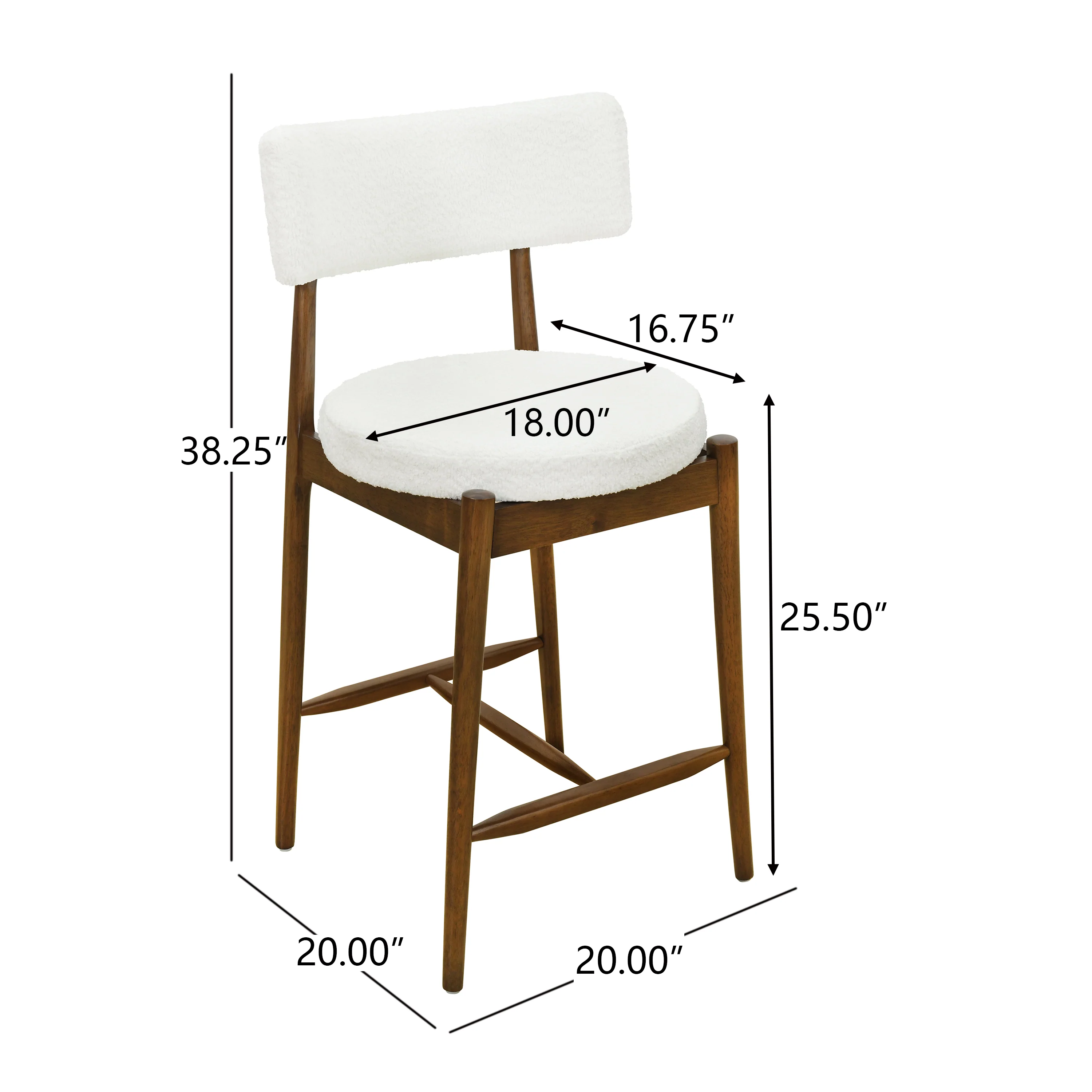 Nerinea Modern Upholstered Counter Stools Bar Stools - furnishings