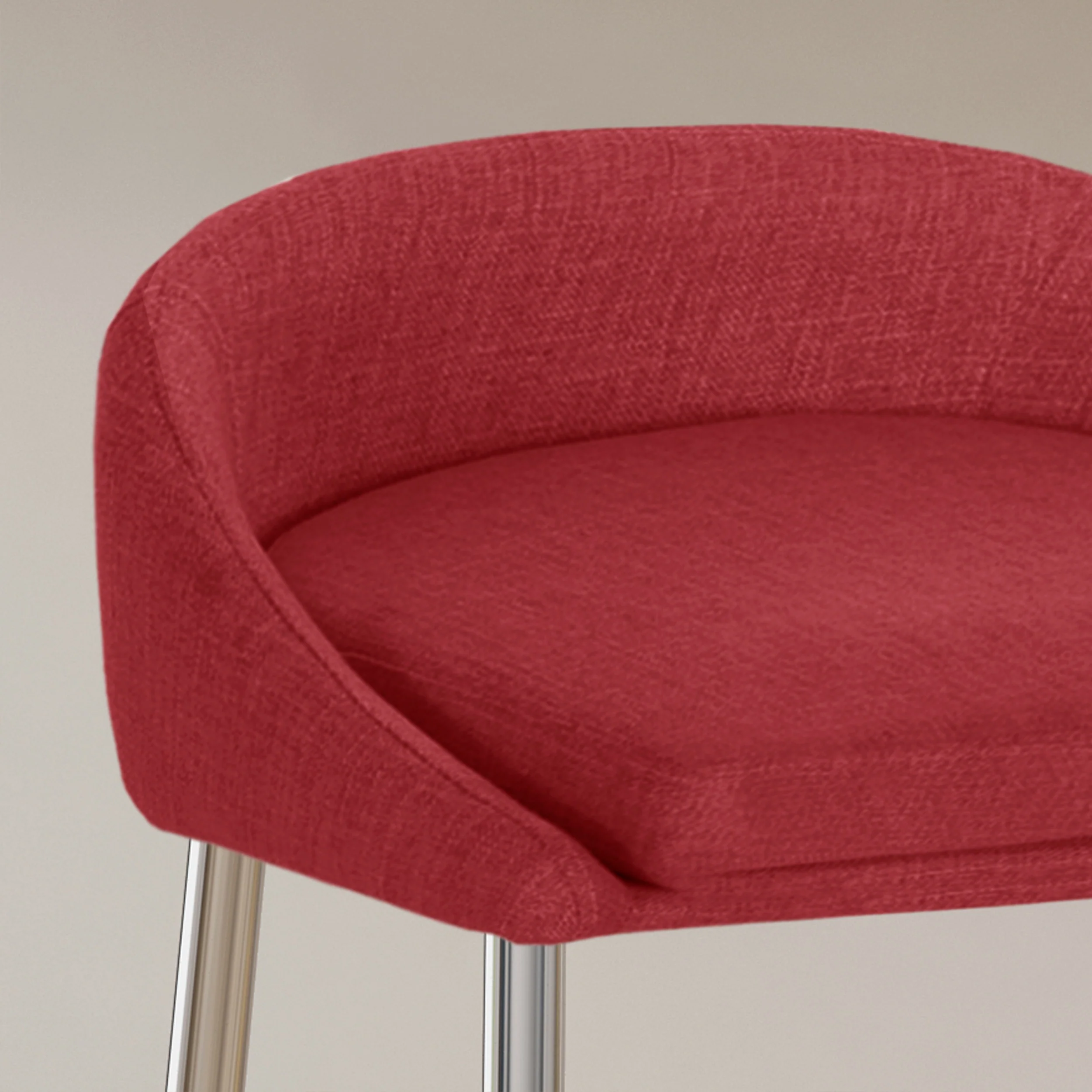 Fanny Upholstered Counter Stools, Modern, Upholstered (Set of 2) - furnishings