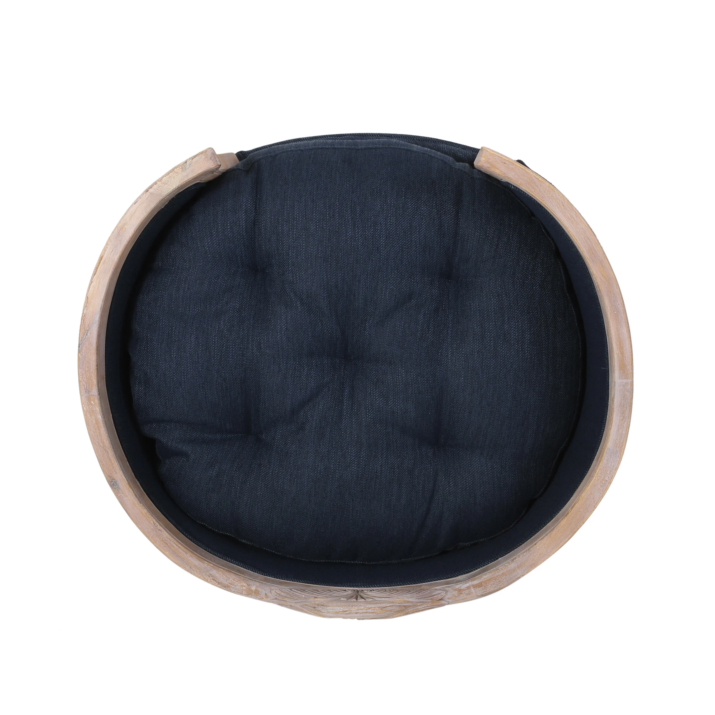 Burgos Contemporary Upholstered Medium Pet Bed with Wood Frame - furnishings