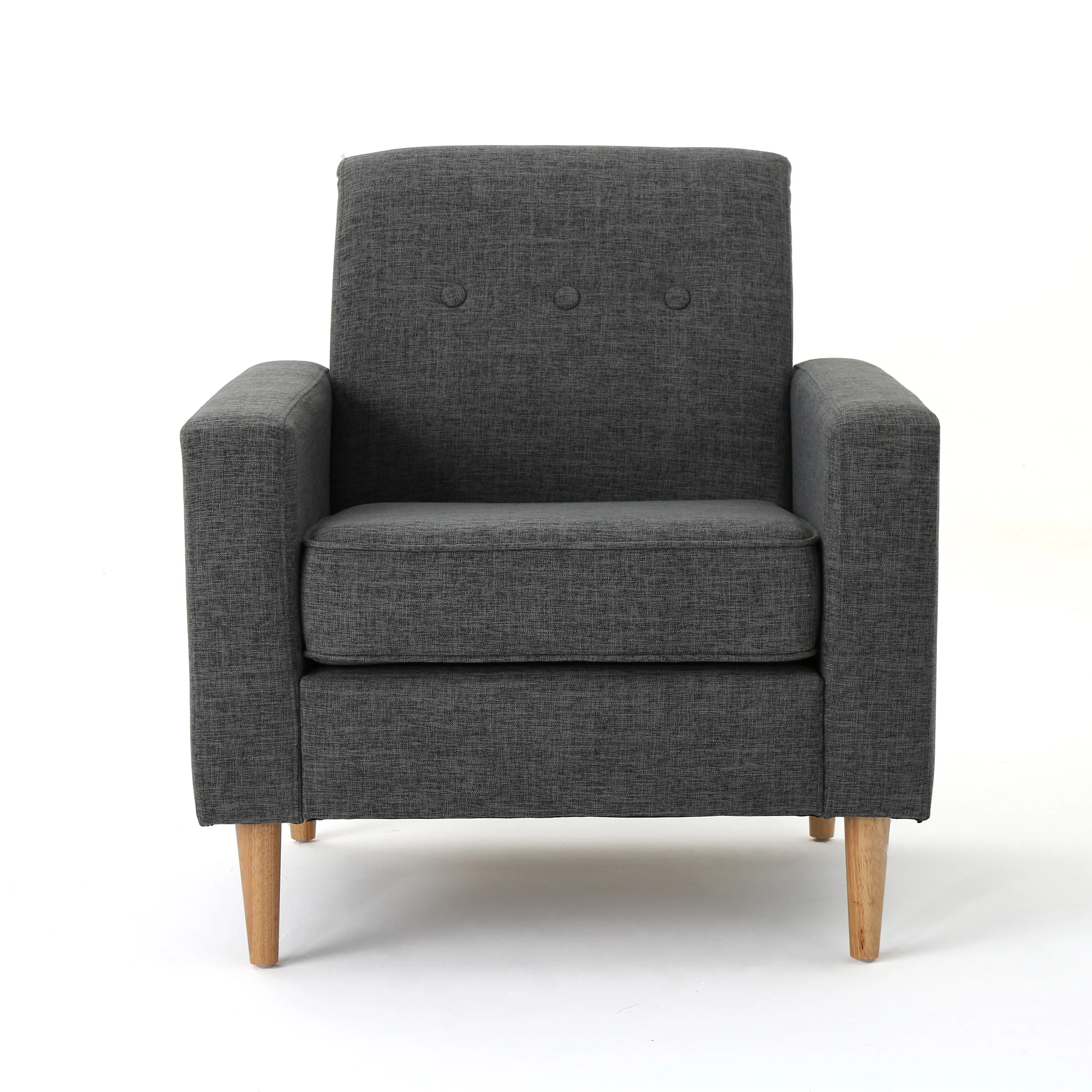 Stratford Mid Century Modern Fabric Club Chair - furnishings