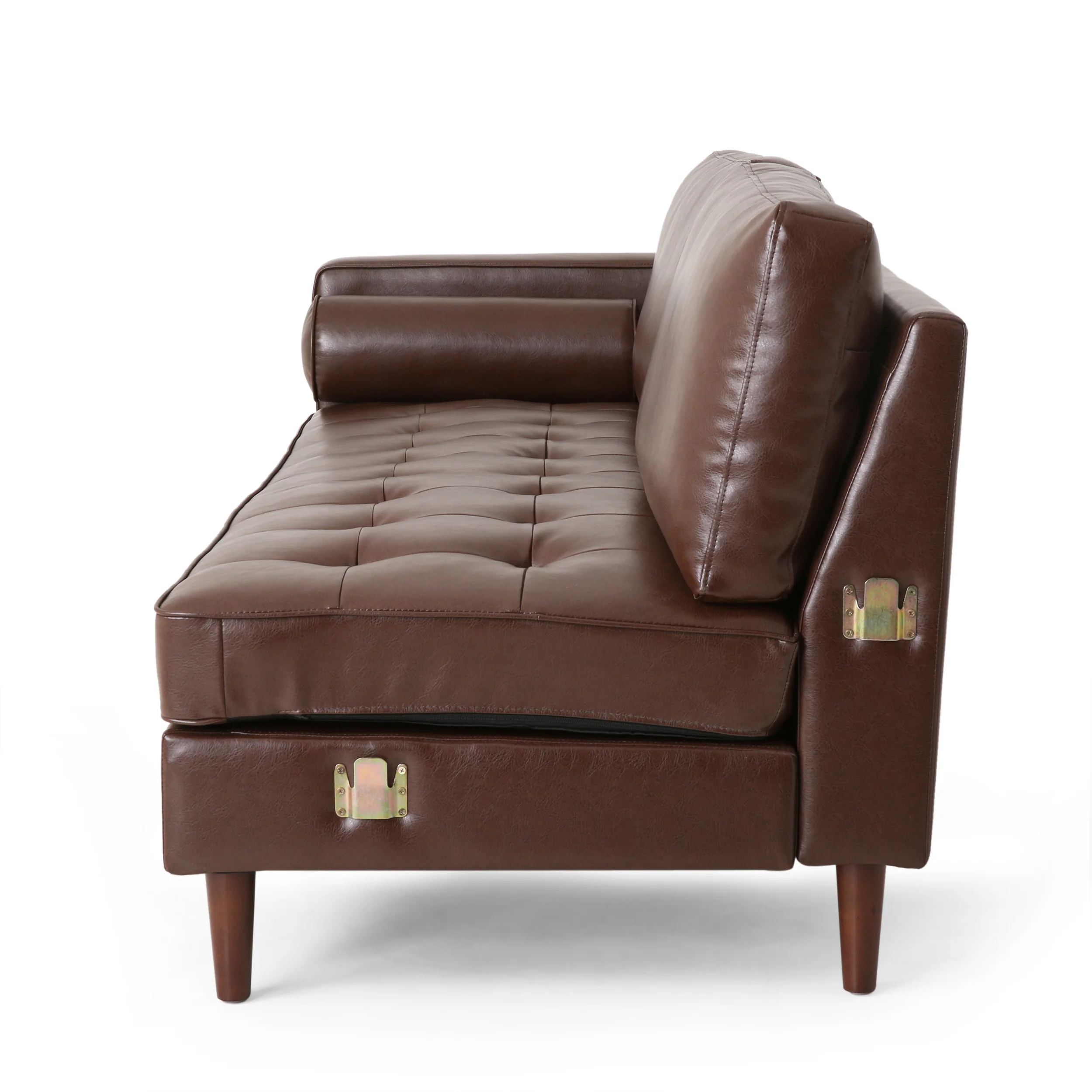 Lockbourne Contemporary Tufted Upholstered Chaise Sectional - furnishings