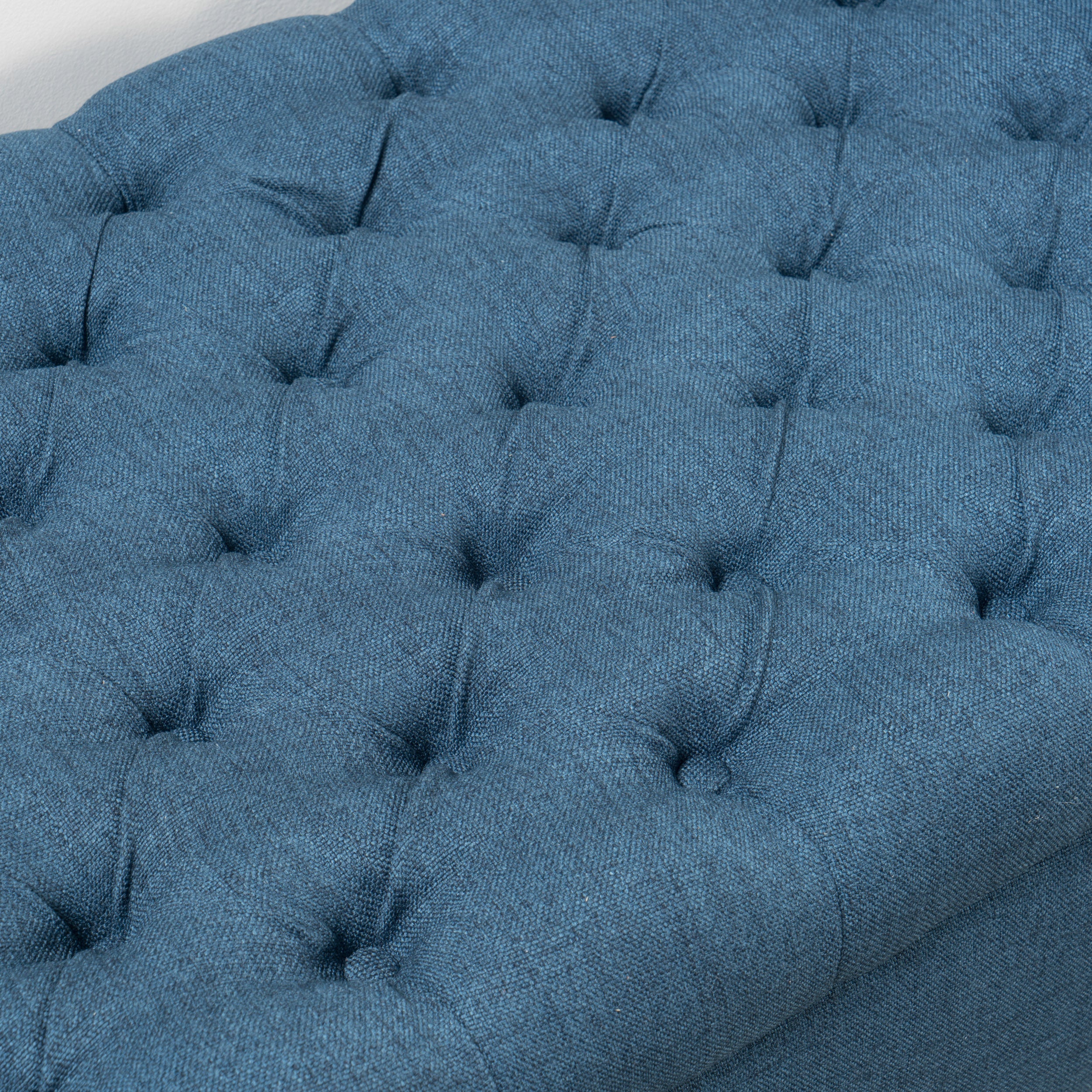 Charlemagne Rolled Arm Tufted Fabric Storage Ottoman Bench - furnishings