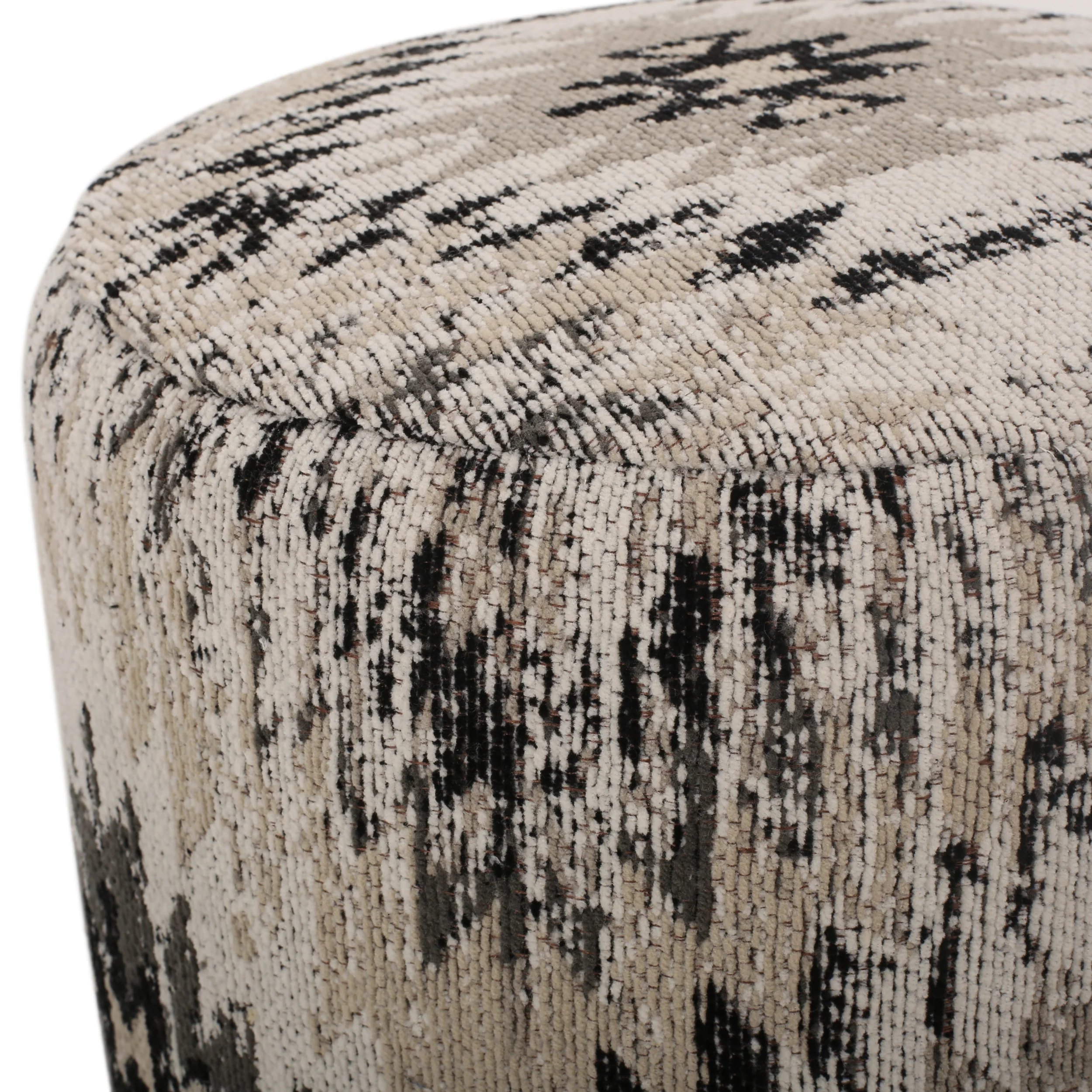 Kayelee Handcrafted Boho Jacquard Stool - furnishings