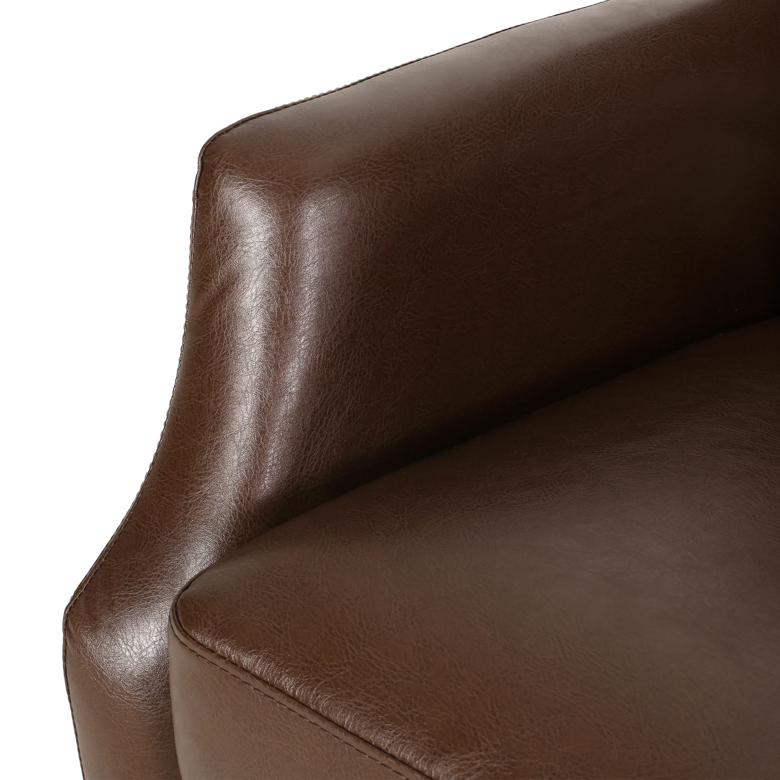 Loubar Contemporary Faux Leather Tufted Pushback Recliner - furnishings