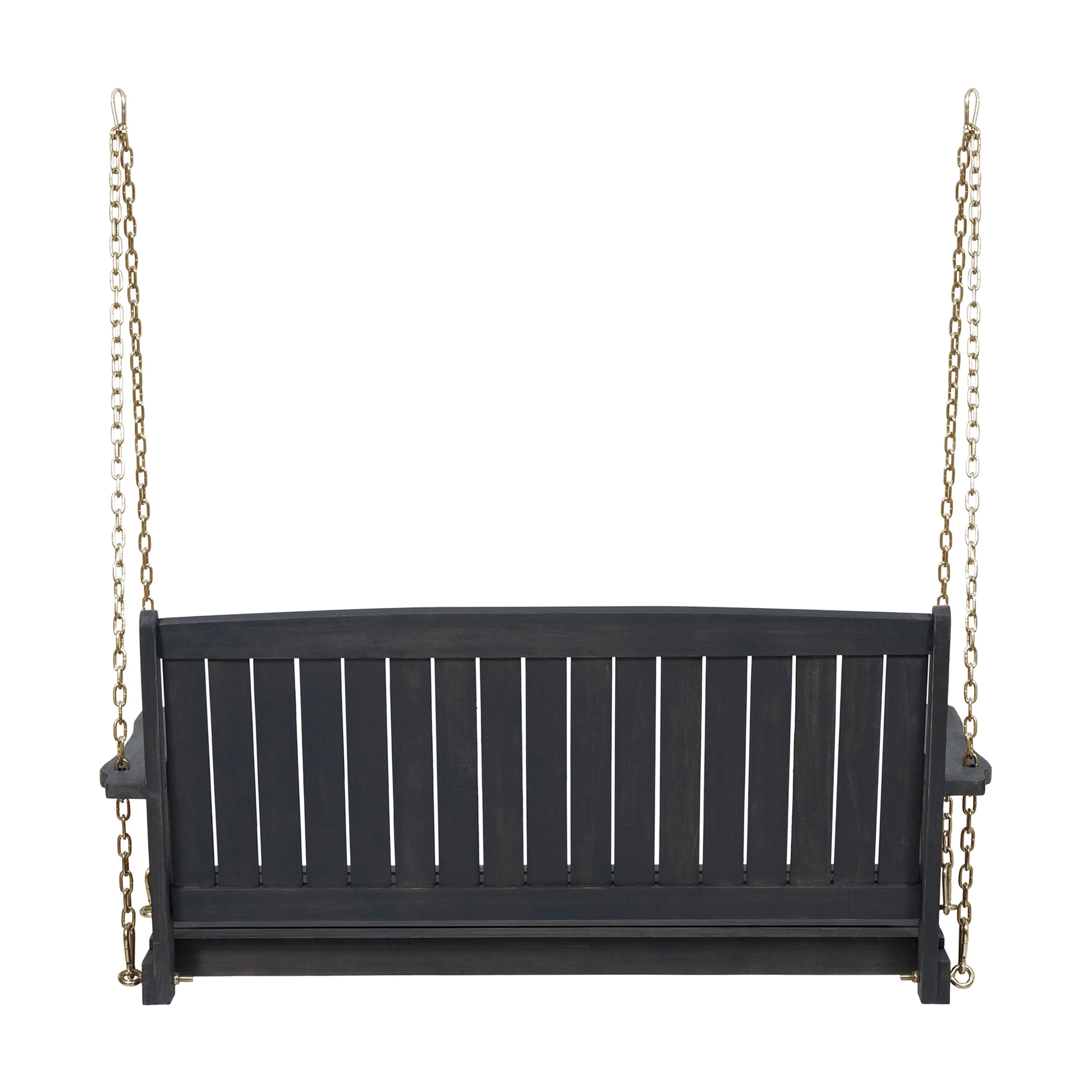 Lilith Outdoor Aacia Wood Porch Swing - furnishings