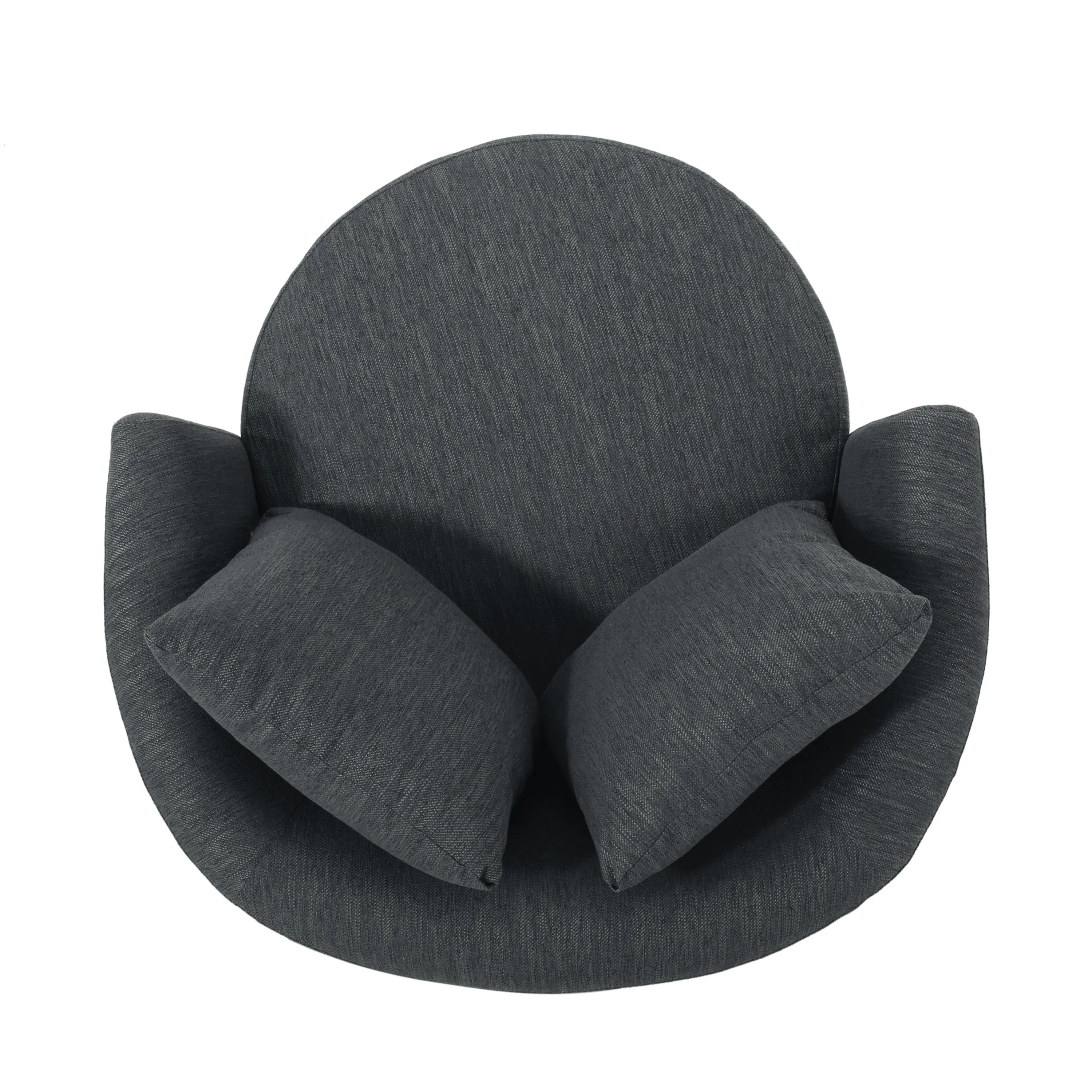 Dawson Contemporary Upholstered Swivel Club Chair - furnishings