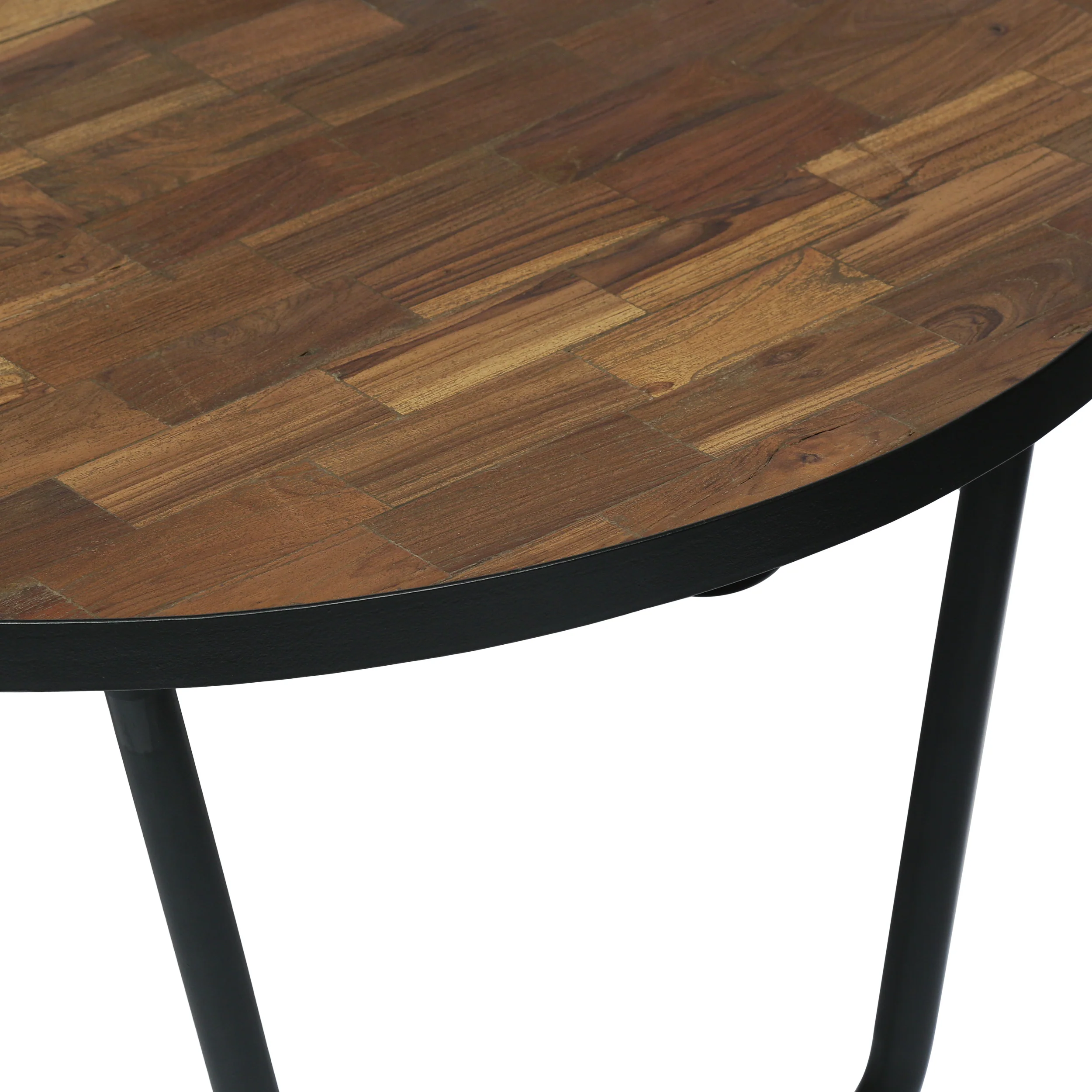 Wiers Modern Industrial Handcrafted Wooden Coffee Table, Natural and Black - furnishings
