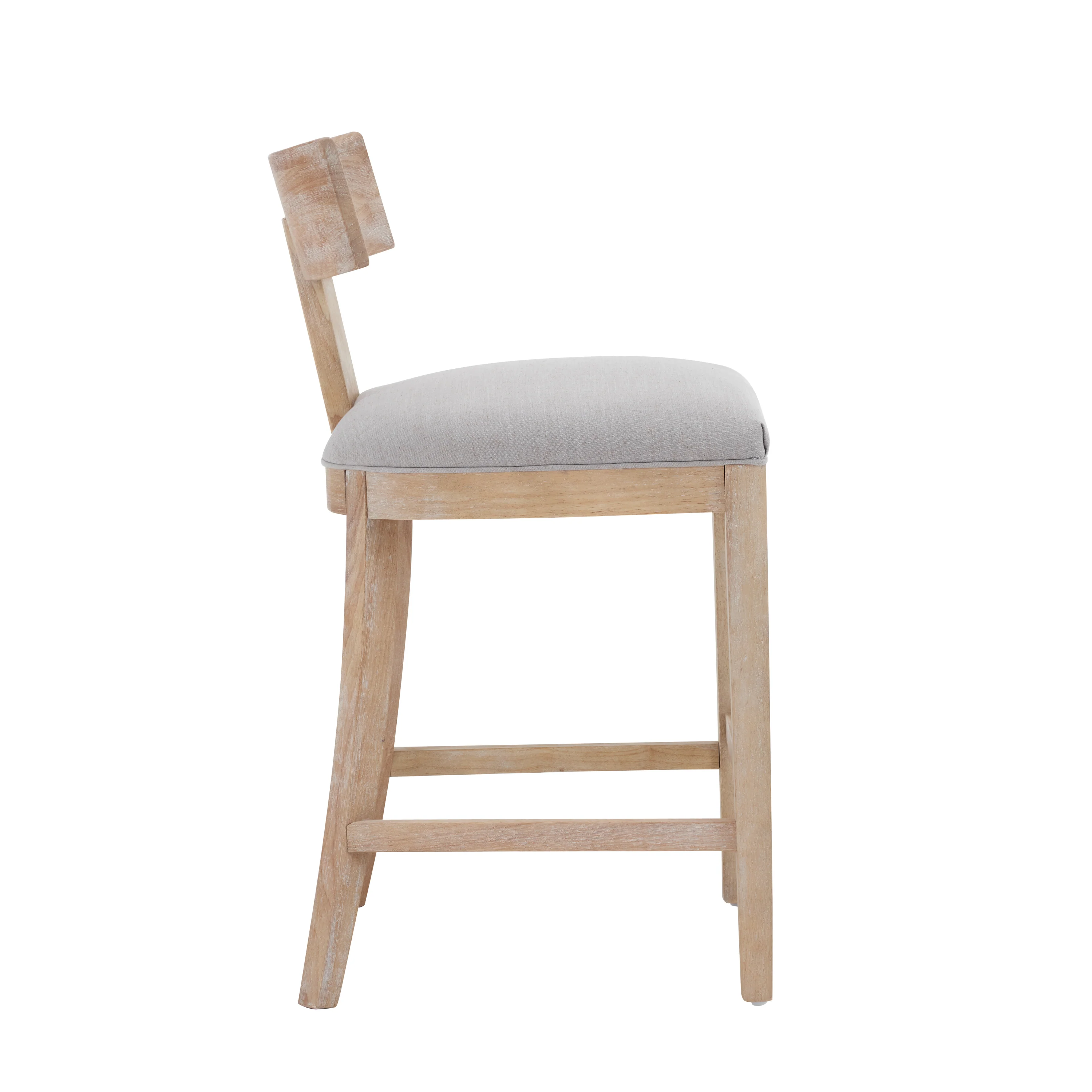Brussels Upholstered Barstool with Light Gray Cushions - furnishings