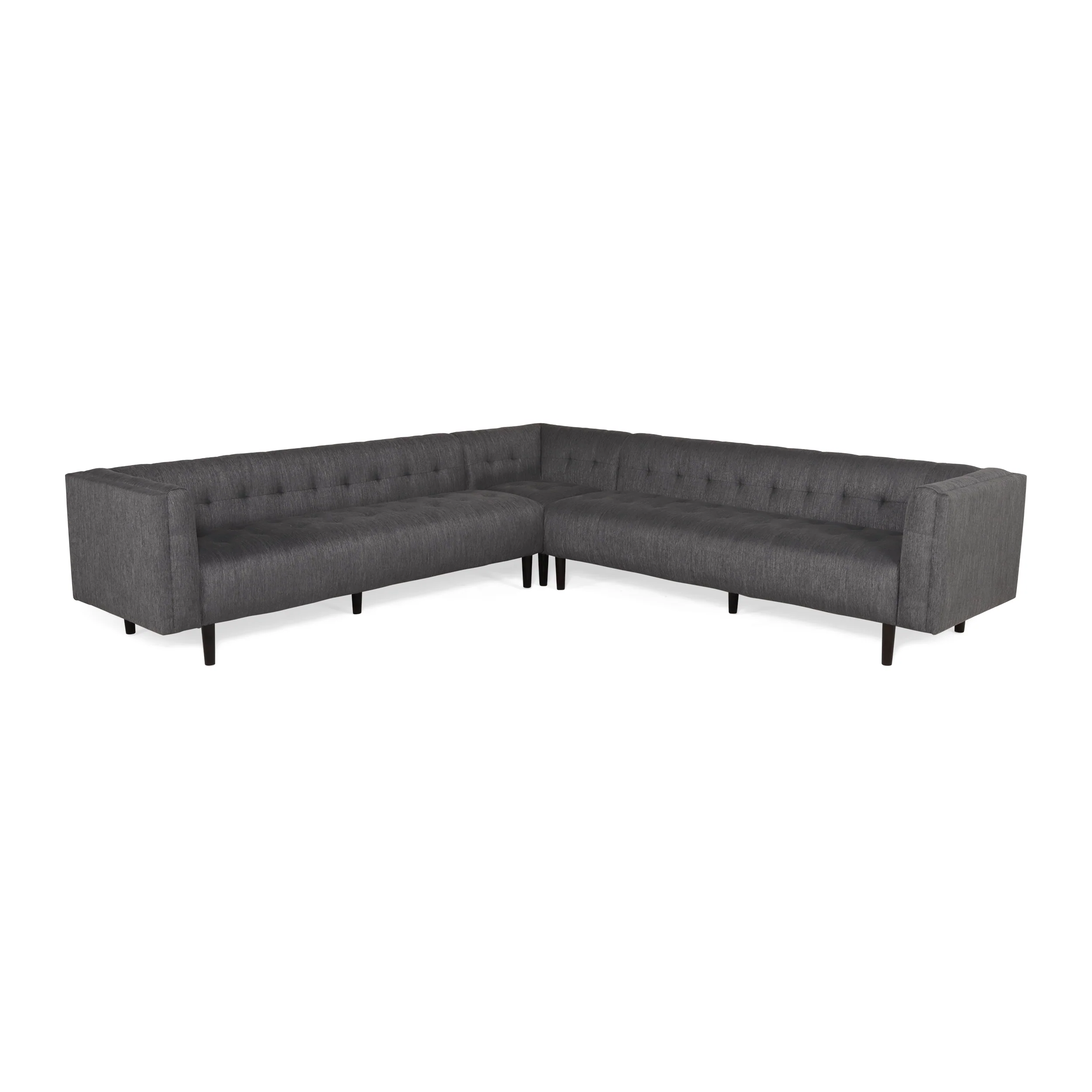 Konnor Contemporary Upholstered 3 Piece Sectional Sofa Set - furnishings