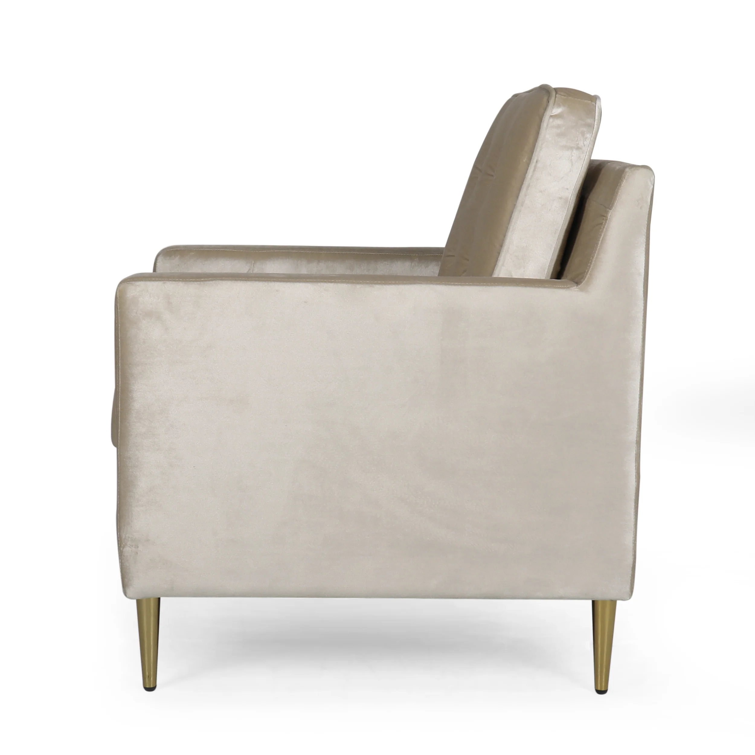 Taylea Modern Glam Tufted Velvet Club Chair - furnishings