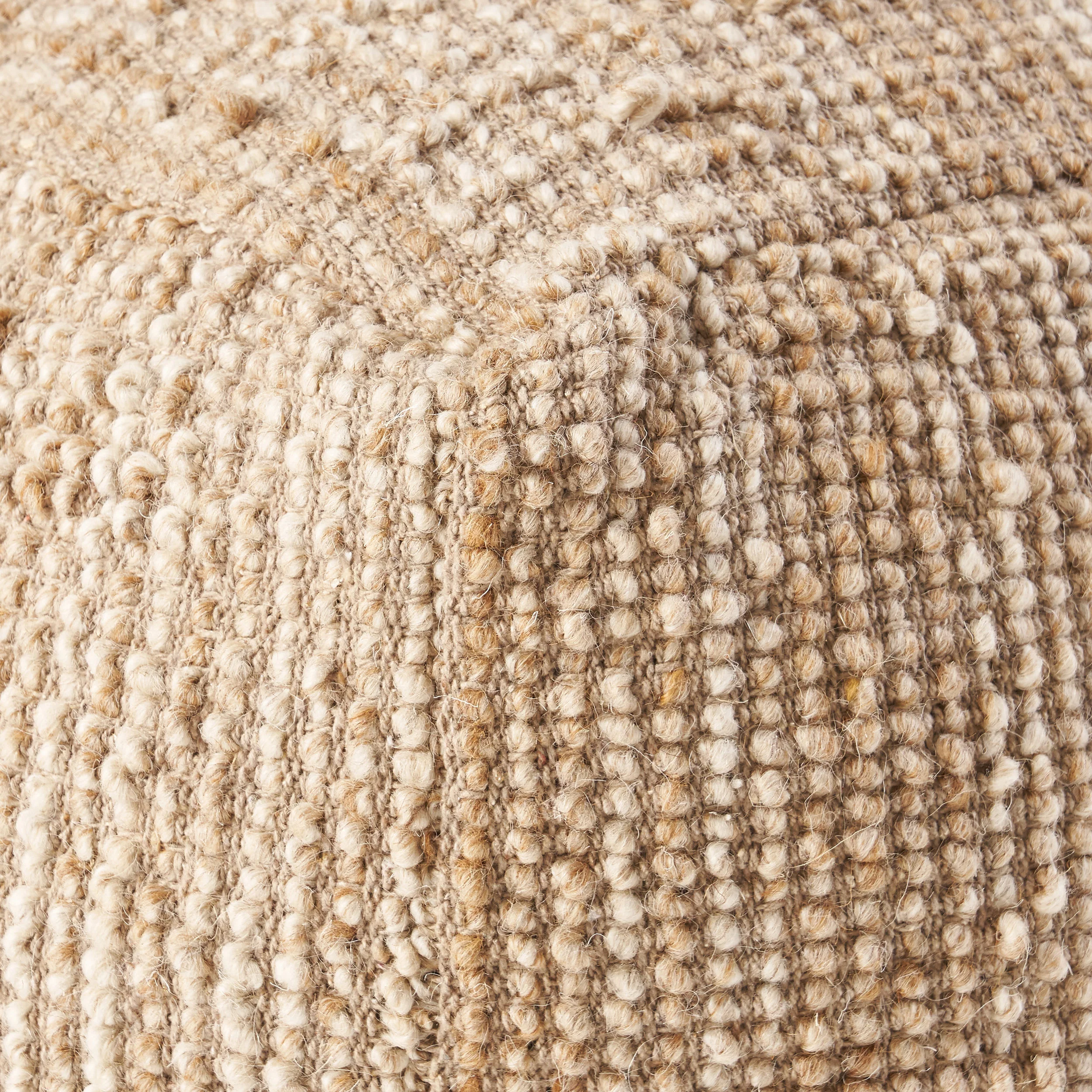 Beso Handcrafted Boho Fabric Pouf - furnishings