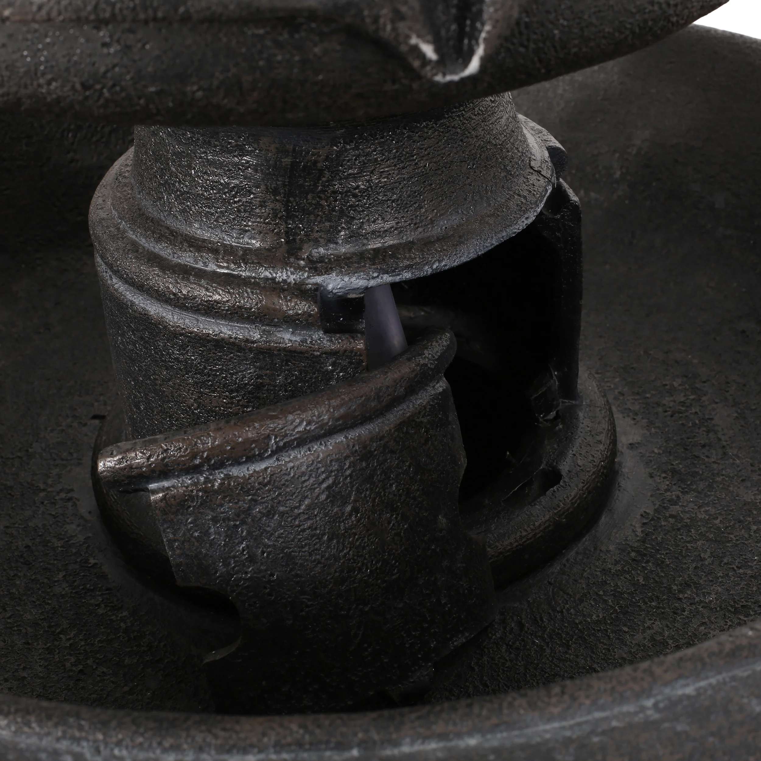 Irwington Outdoor 3-Tier Fountain, Dark Gray - furnishings