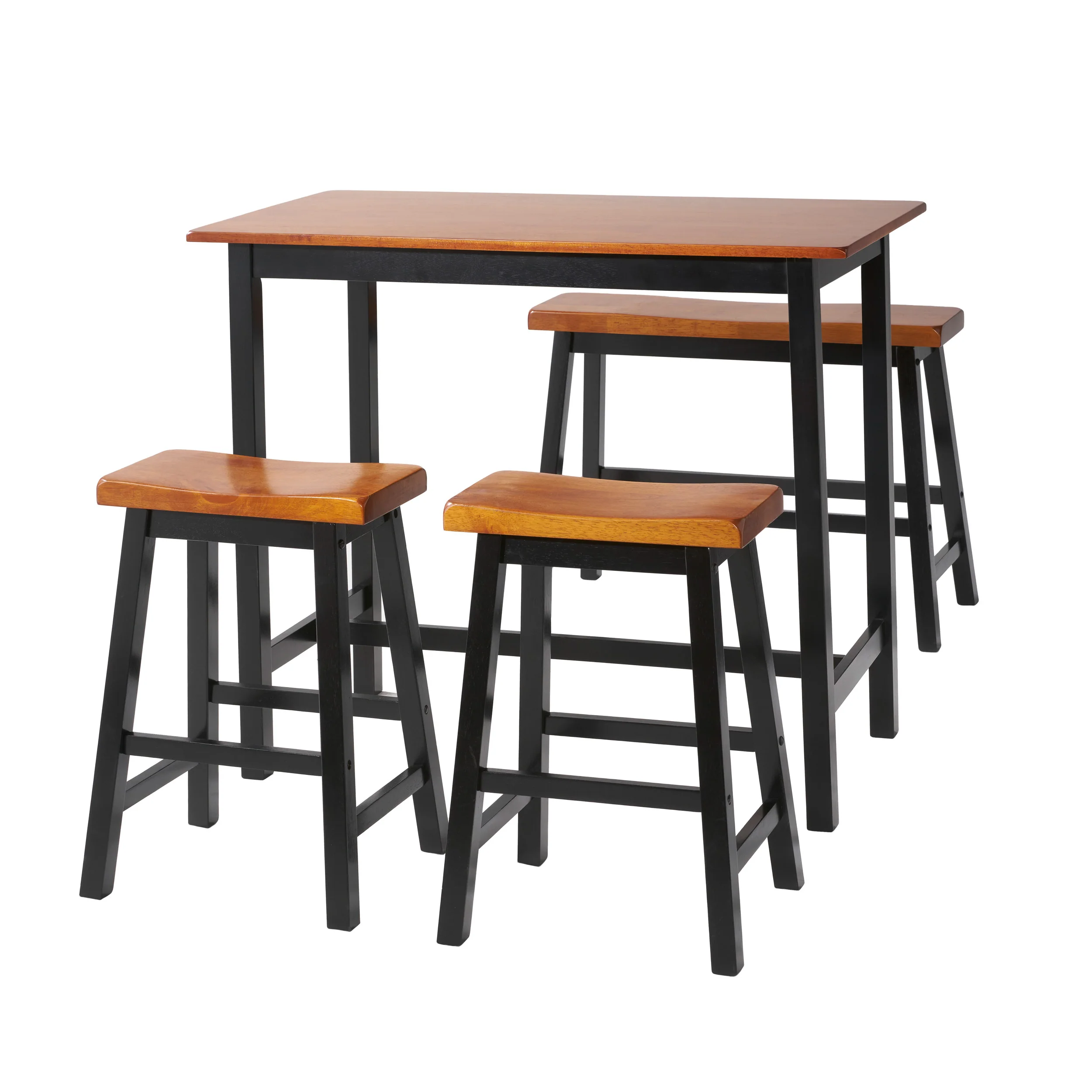 Toluca Farmhouse 4 Seater Bar Dining Set - furnishings