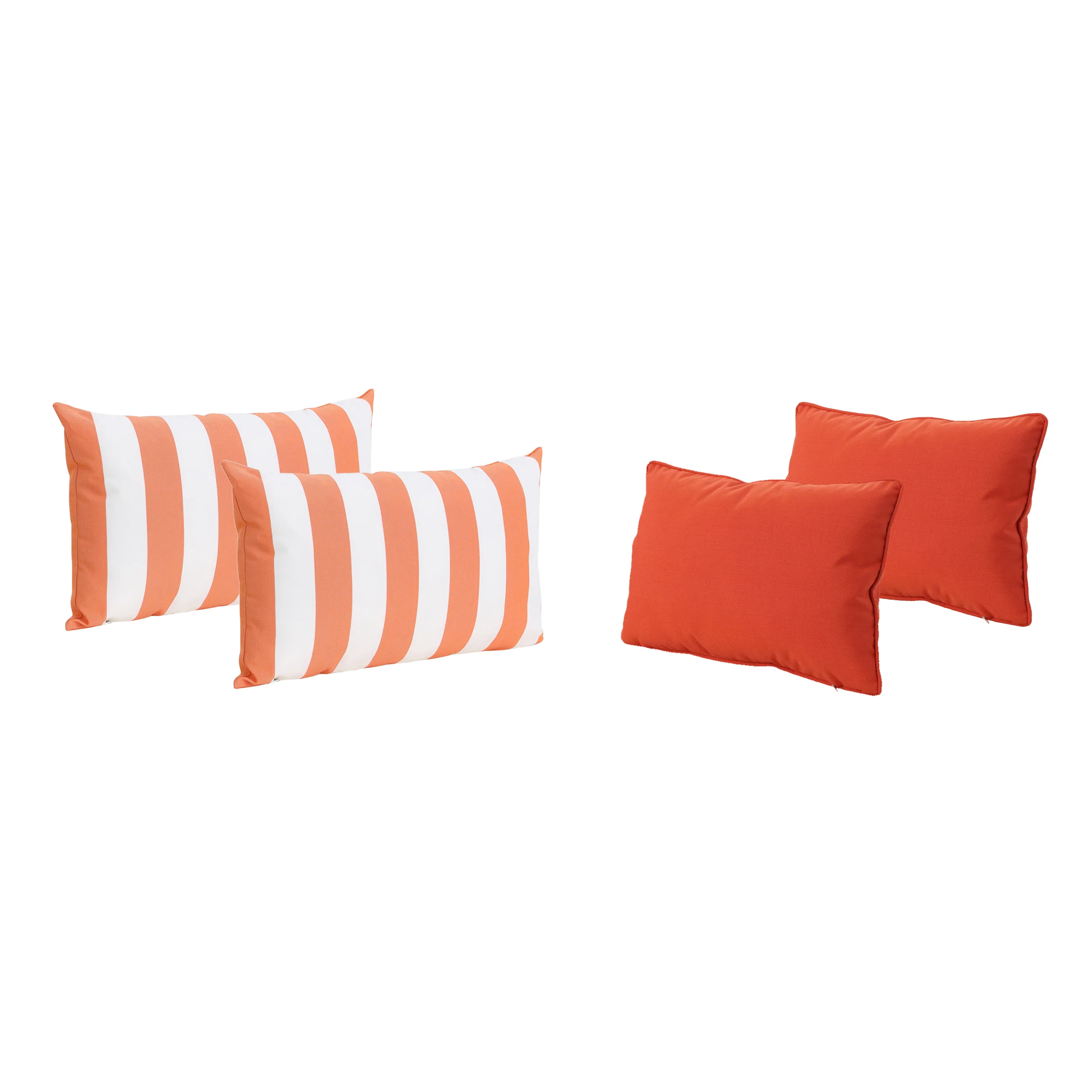 La Jolla Outdoor Water Resistant Rectangular Throw Pillows - Set of 4 - furnishings
