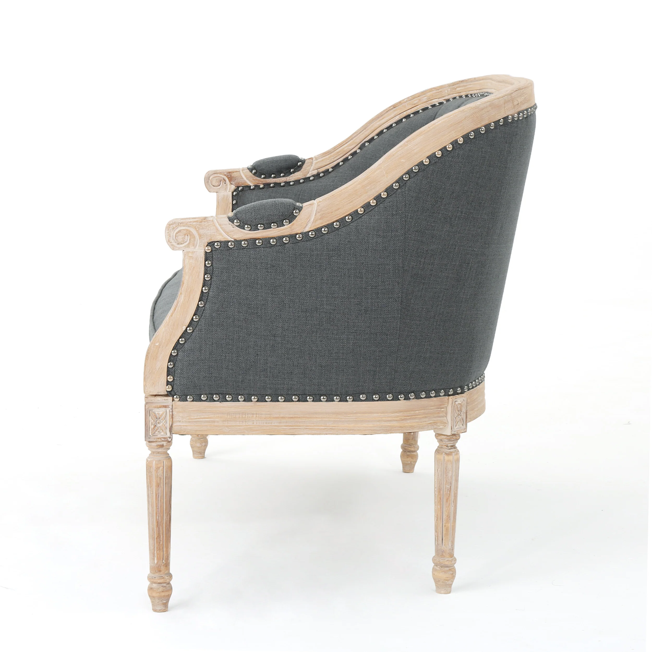 Megan Traditional Tufted Upholstered Loveseat - furnishings