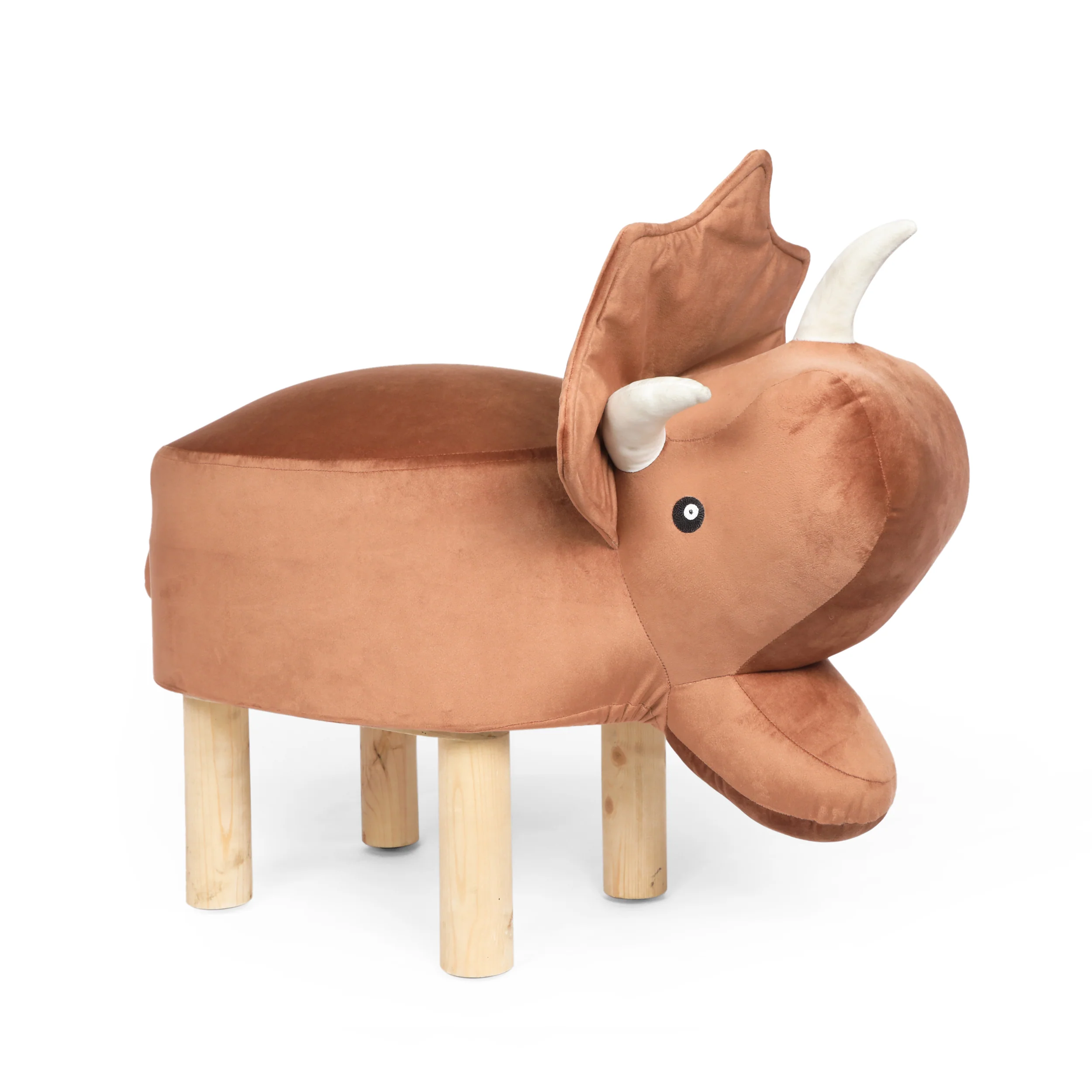 Eliakim Contemporary Kids Triceratops Ottoman - furnishings