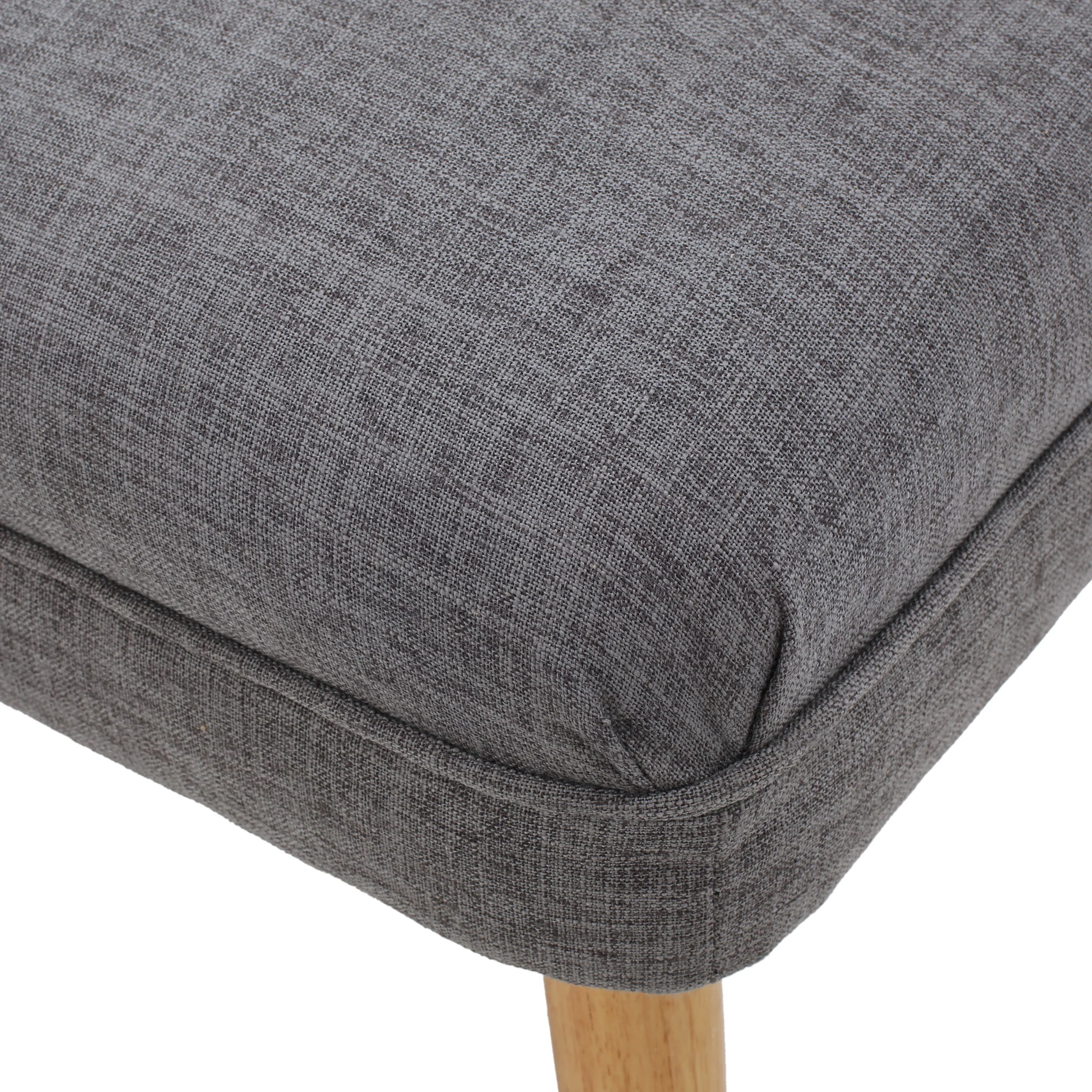 Dumont Mid Century Modern Fabric Ottoman Bench - furnishings