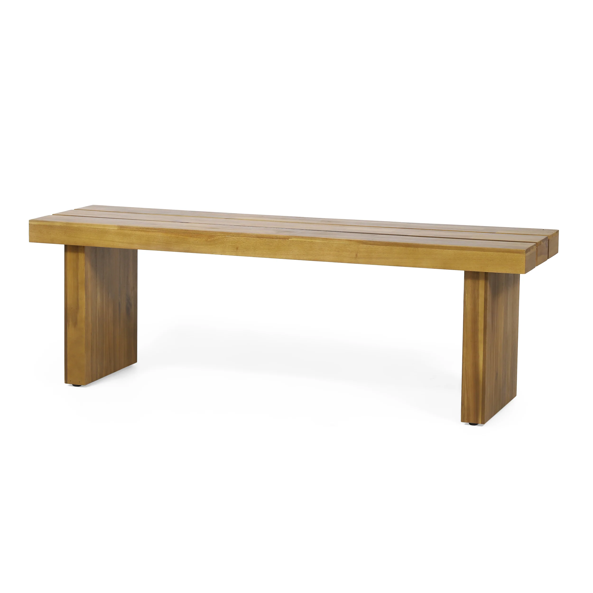 Bagwell Appling Outdoor Acacia Wood Bench - furnishings