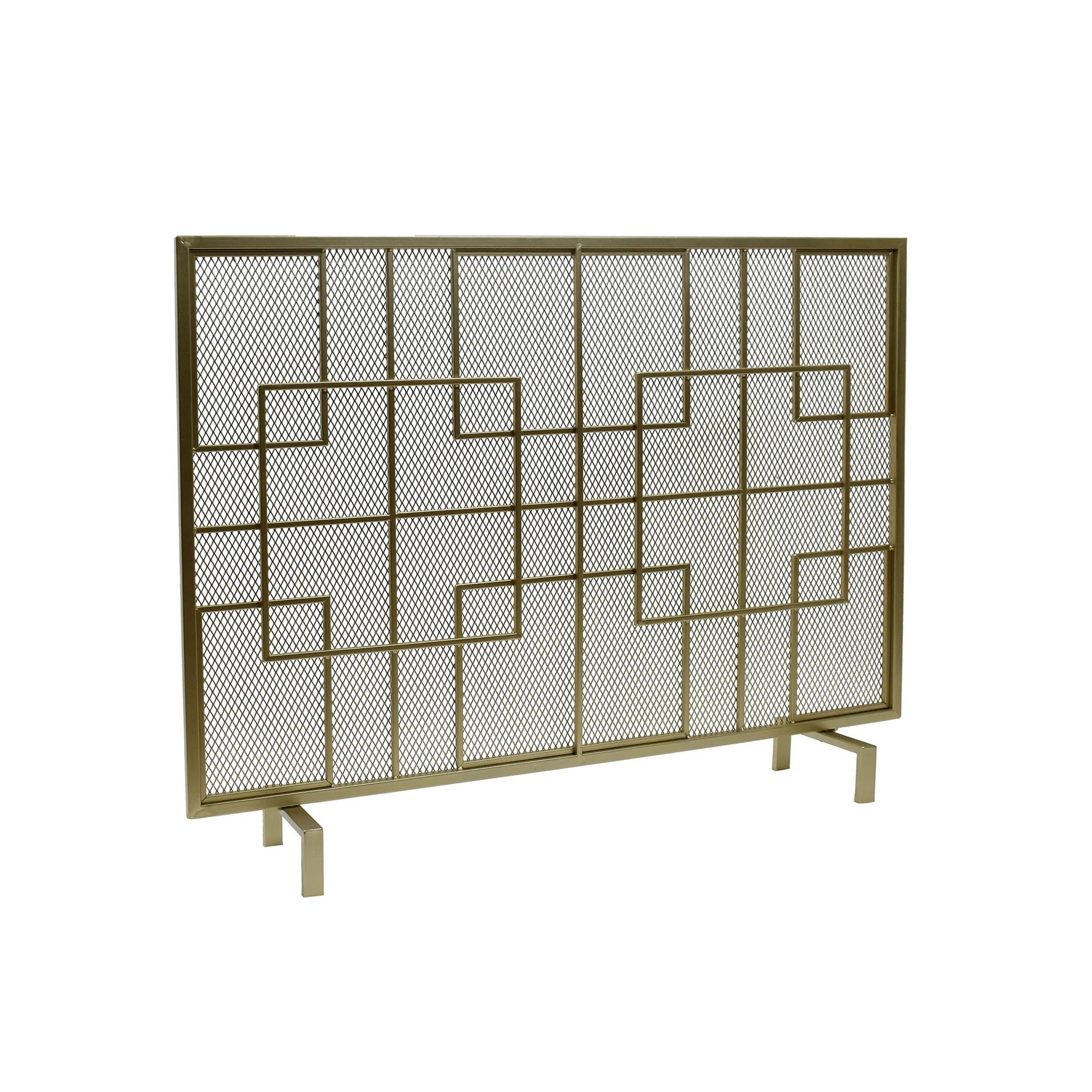 Dorothy Modern Single PanelIron Firescreen - furnishings