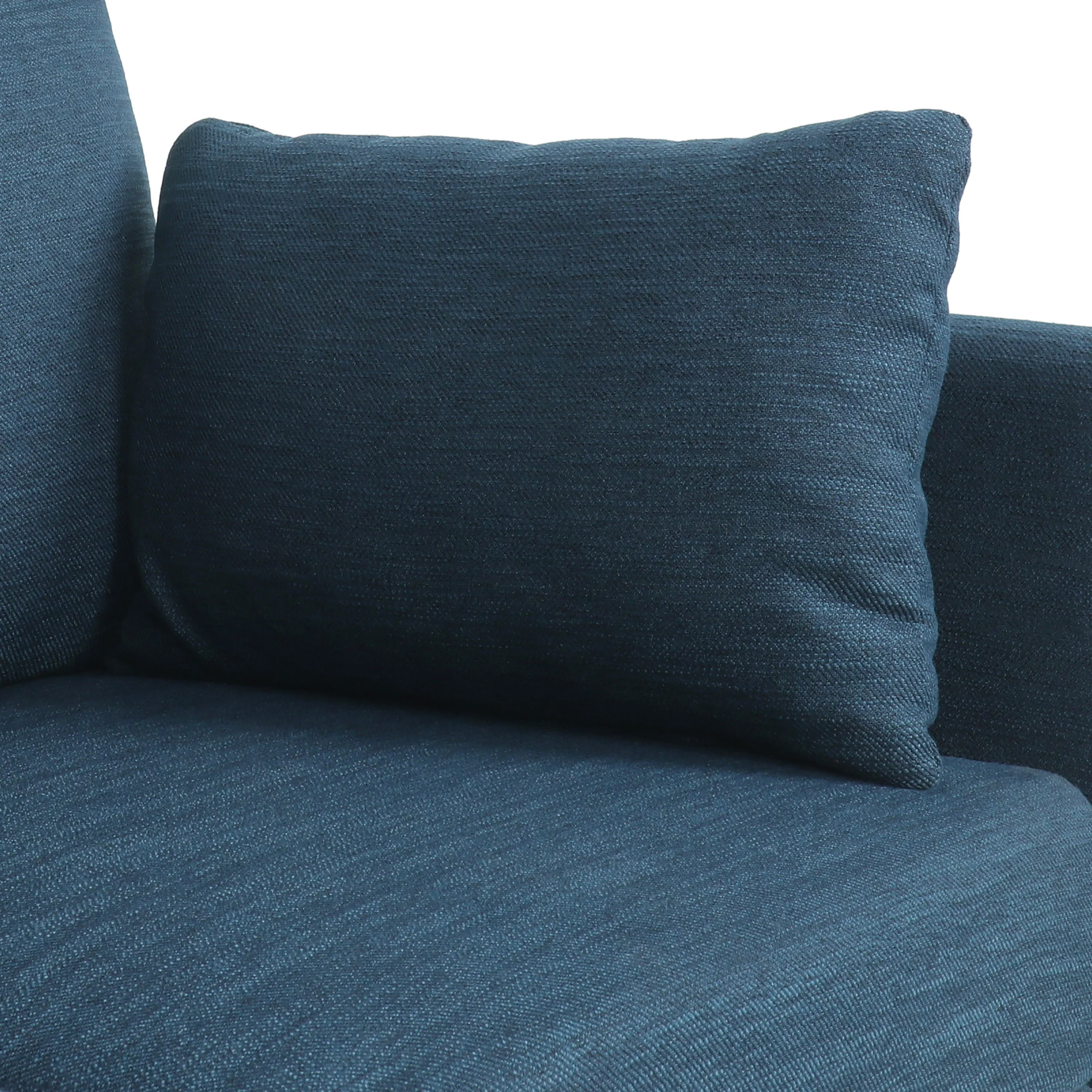 Wadleigh Contemporary Fabric Pillow Back 3 Seater Sofa - furnishings