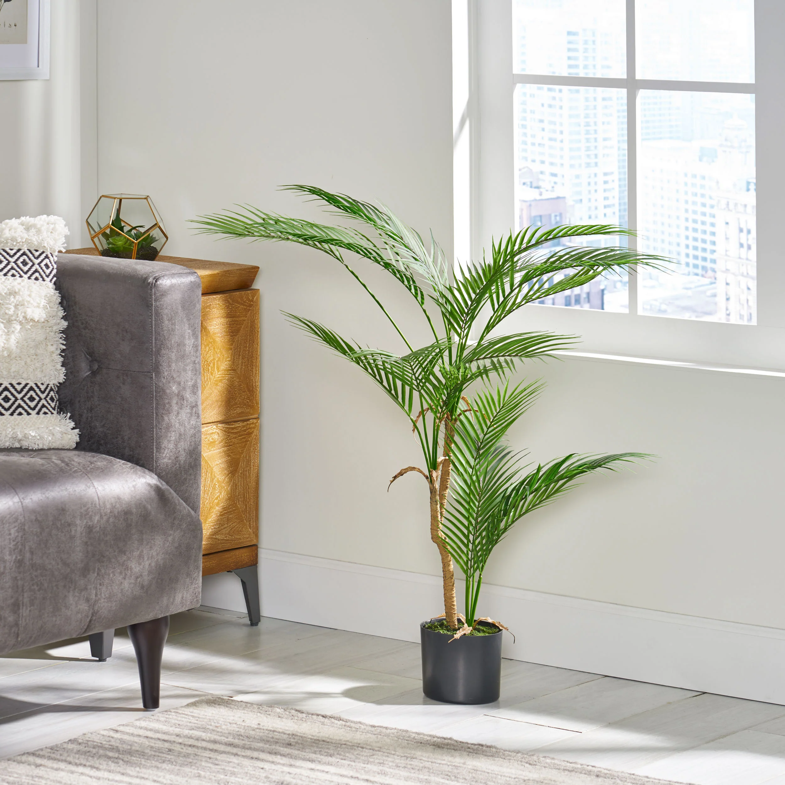 Abbeville Troup Artificial Palm Tree - furnishings