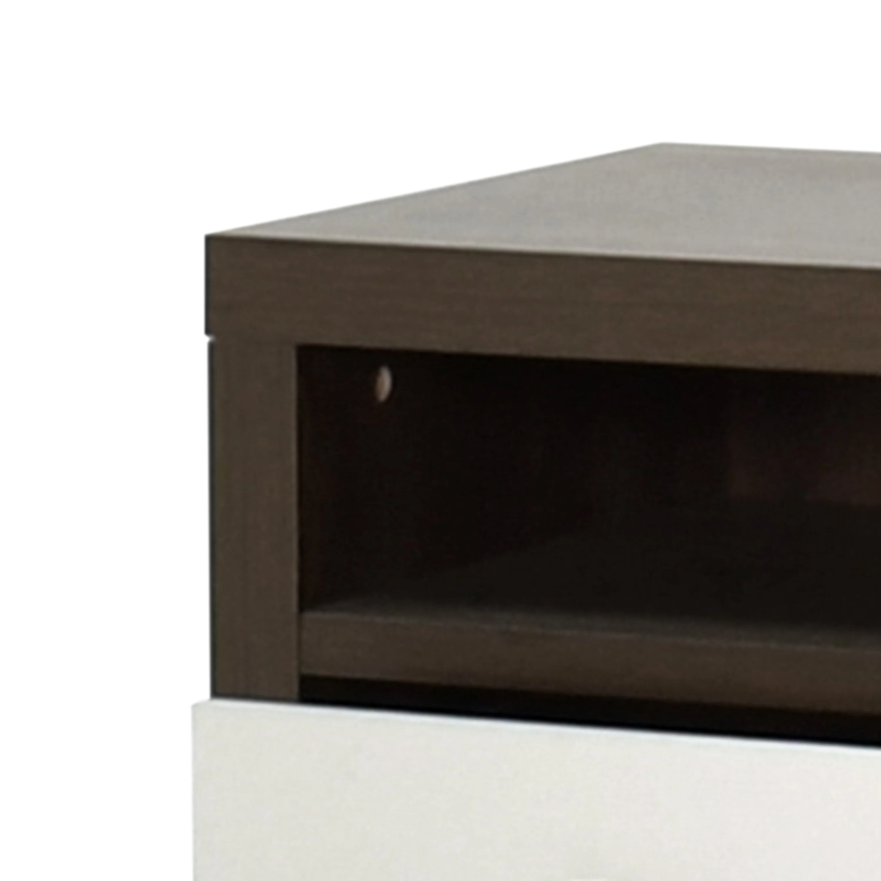Farhart Mid Century Modern Faux Wood 2 Drawer Nightstand - furnishings